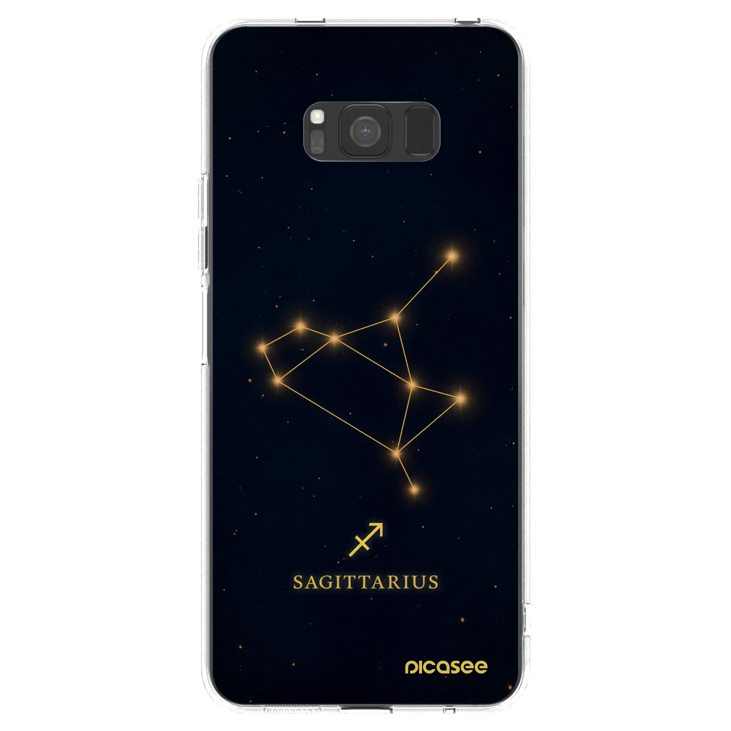Picasee silikonový průhledný obal pro Samsung Galaxy S8 G950F - SAGITTARIUS