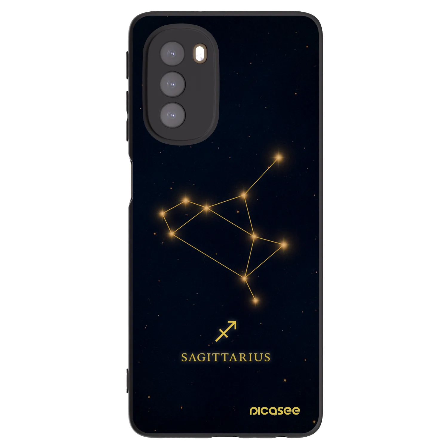 Picasee silikonový černý obal pro Motorola Moto G51 - SAGITTARIUS