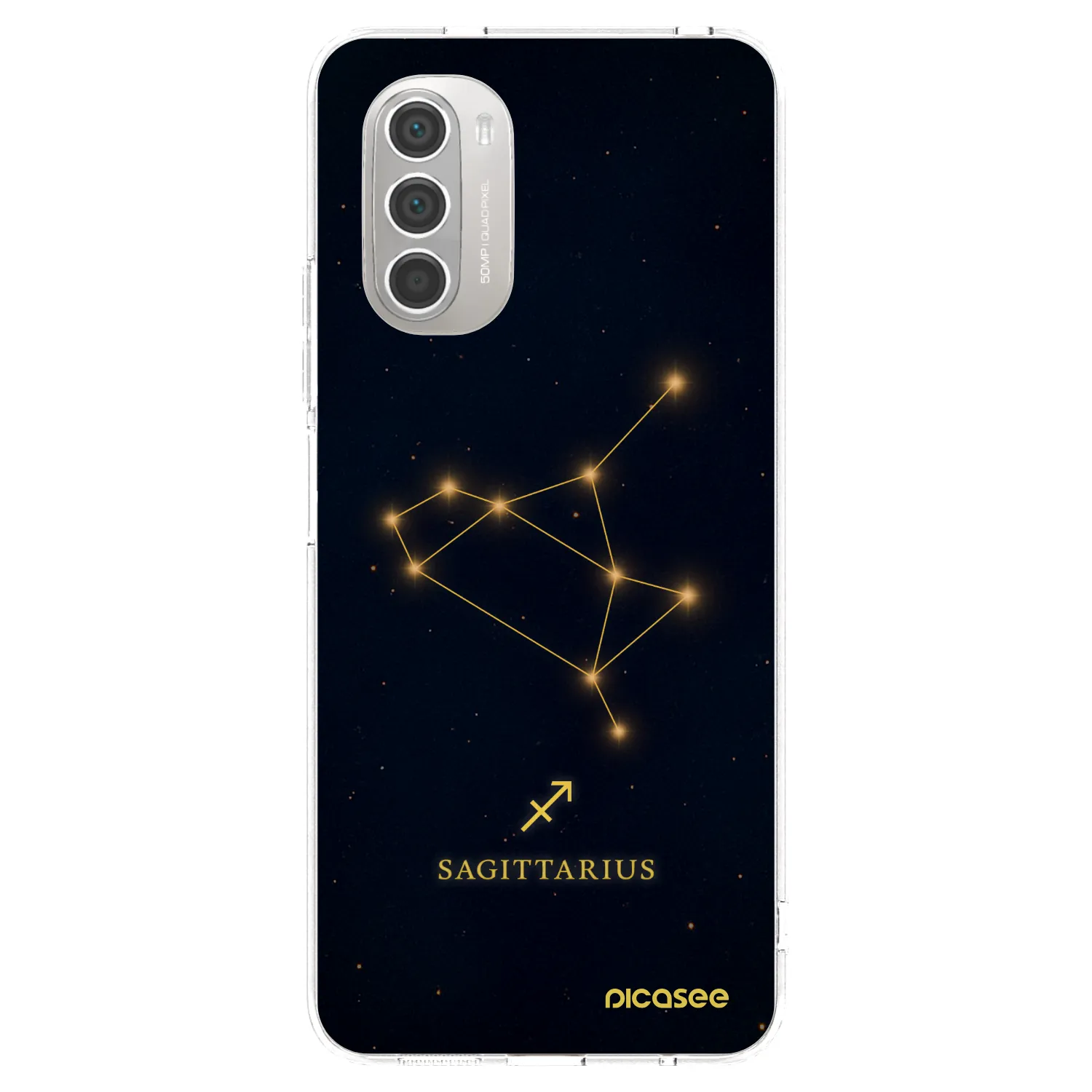Picasee silikonový průhledný obal pro Motorola Moto G51 - SAGITTARIUS