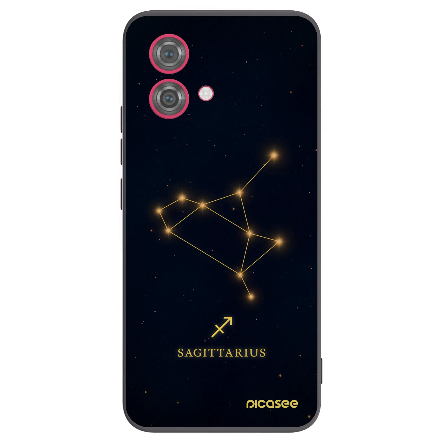 Picasee silikonový černý obal pro Motorola Moto G84 5G - SAGITTARIUS