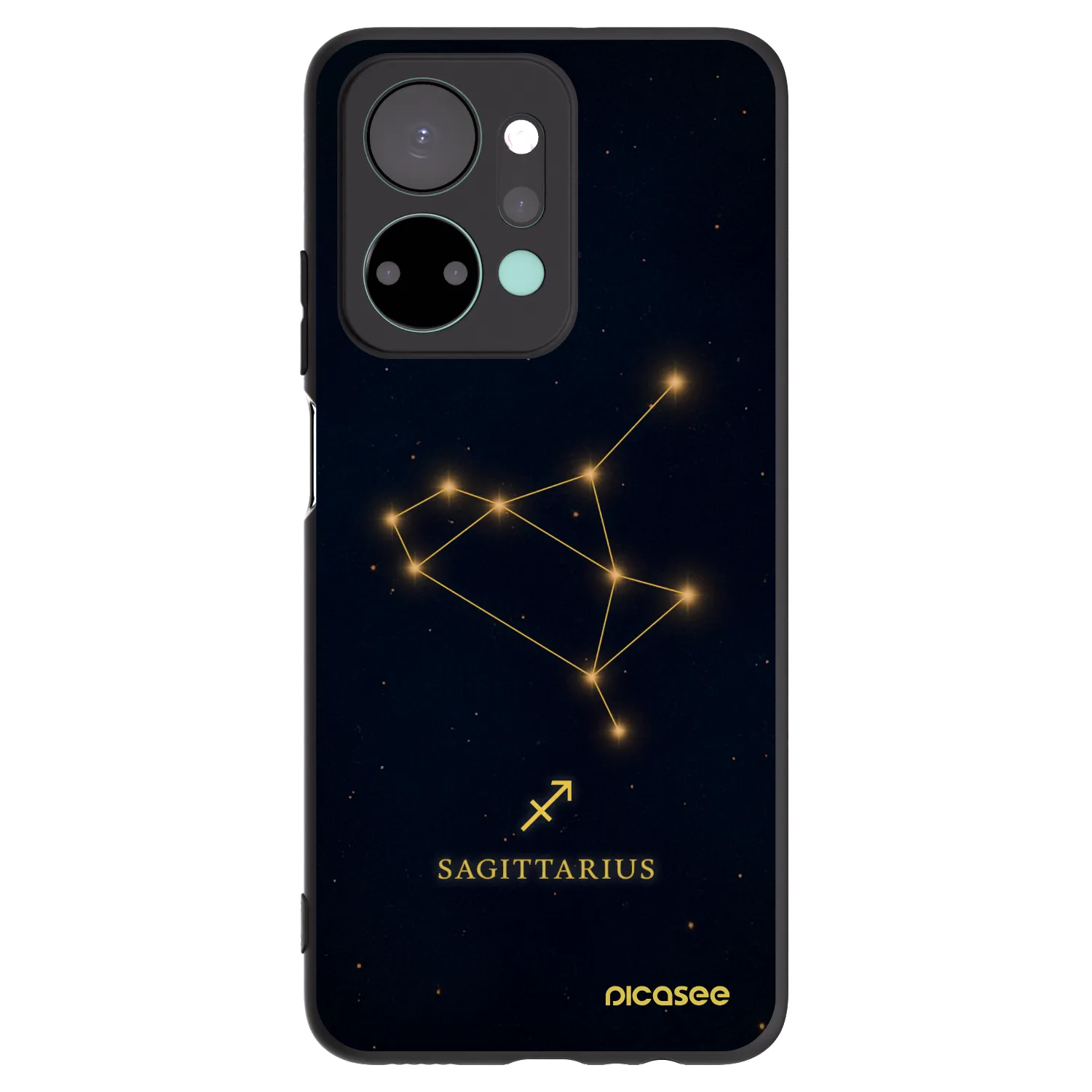 Picasee silikonový černý obal pro Honor X7a - SAGITTARIUS