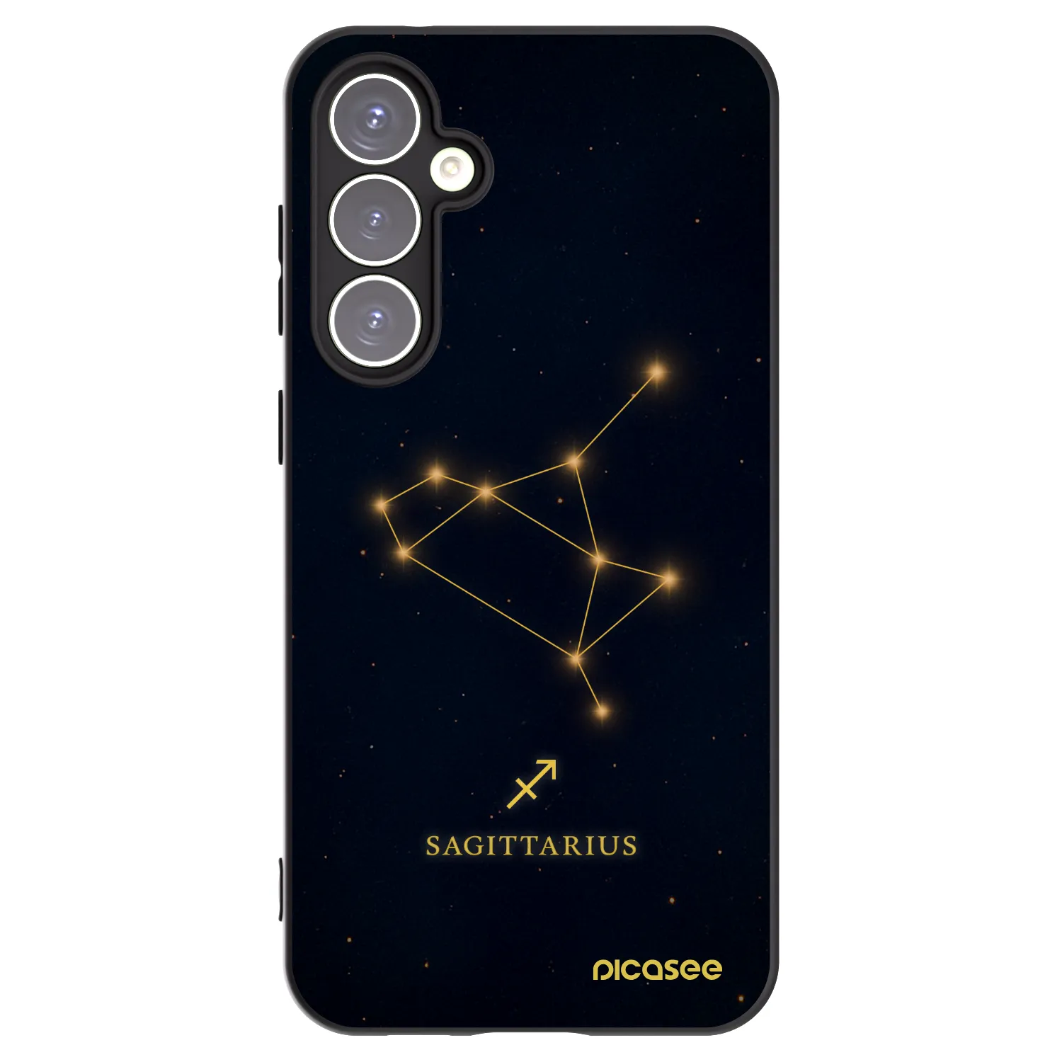 Picasee silikonový černý obal pro Samsung Galaxy S23 FE S711B - SAGITTARIUS