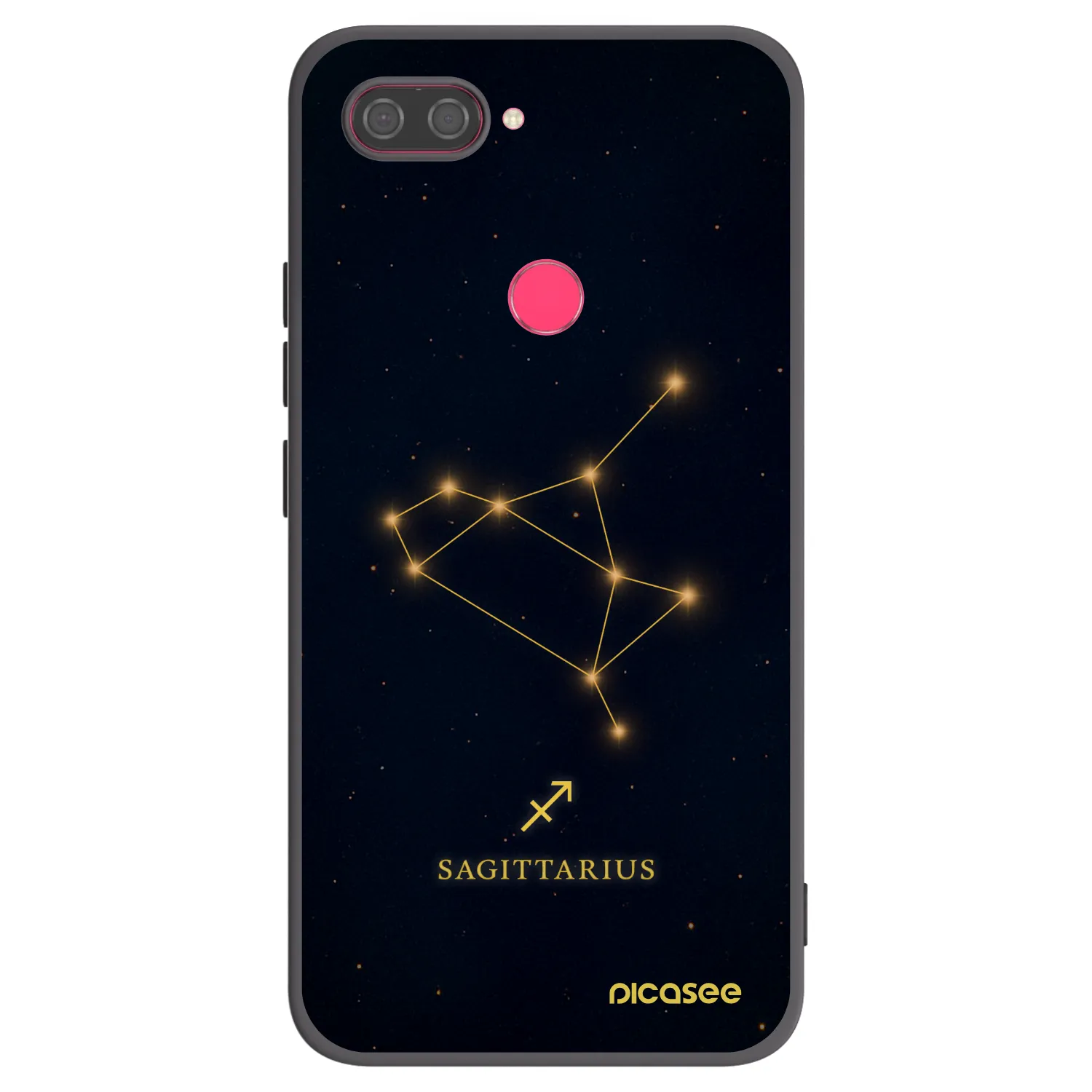 Picasee silikonový černý obal pro Xiaomi Mi 8 Lite - SAGITTARIUS