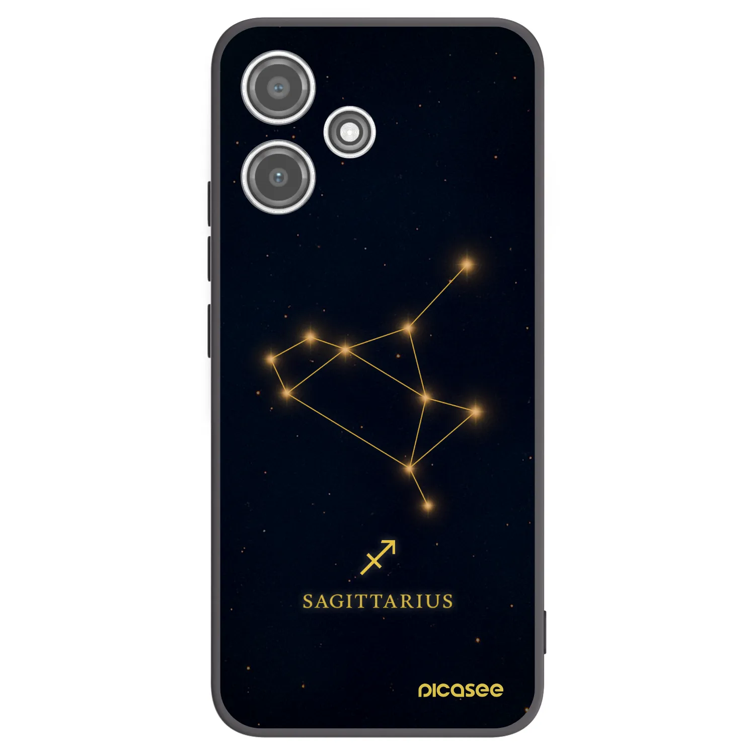 Picasee silikonový černý obal pro Xiaomi Redmi 12 5G - SAGITTARIUS