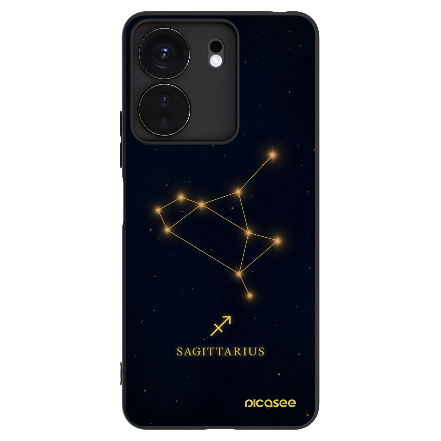 Picasee silikonový černý obal pro Xiaomi Redmi 13C 4G - SAGITTARIUS