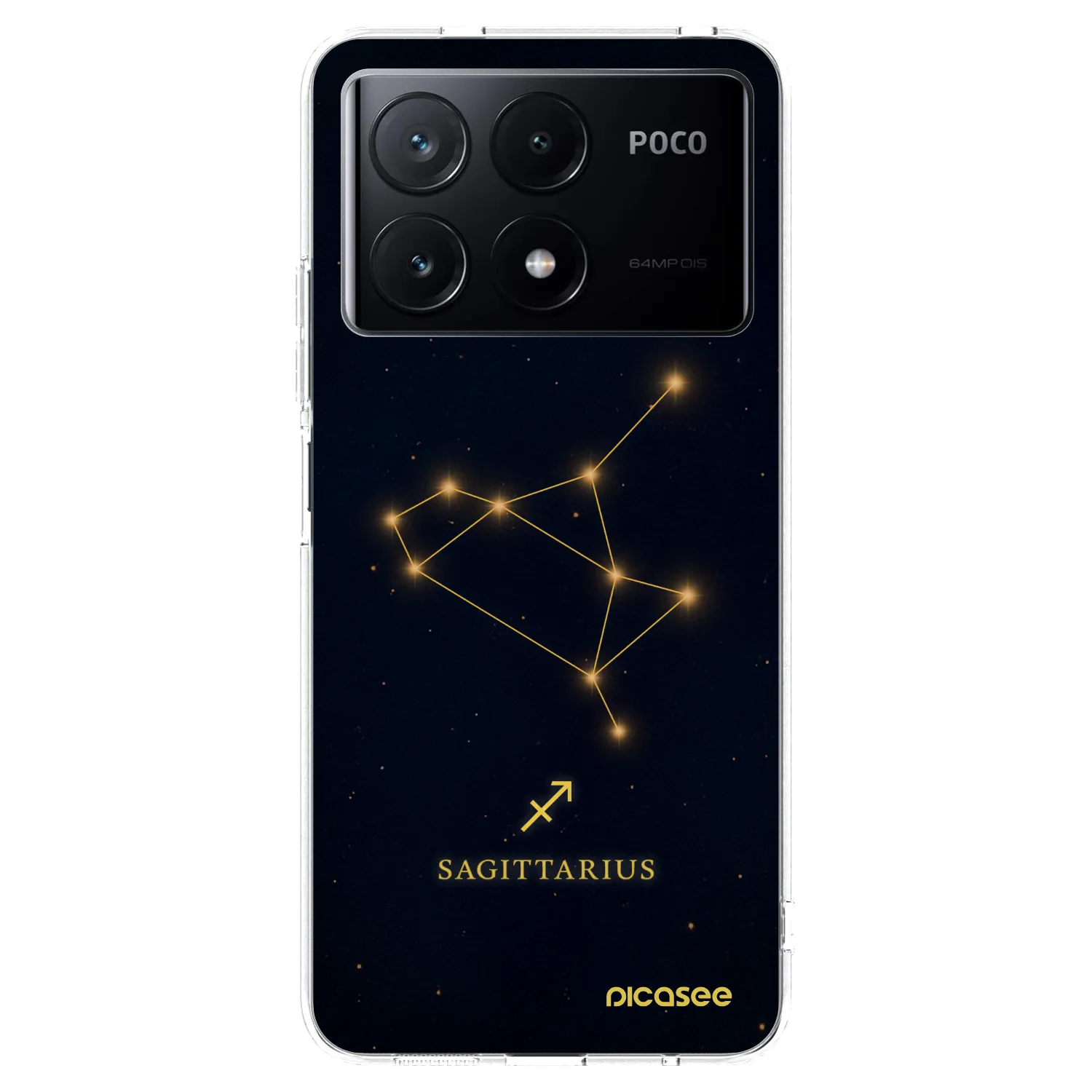 Picasee silikonový průhledný obal pro Xiaomi Poco X6 Pro - SAGITTARIUS
