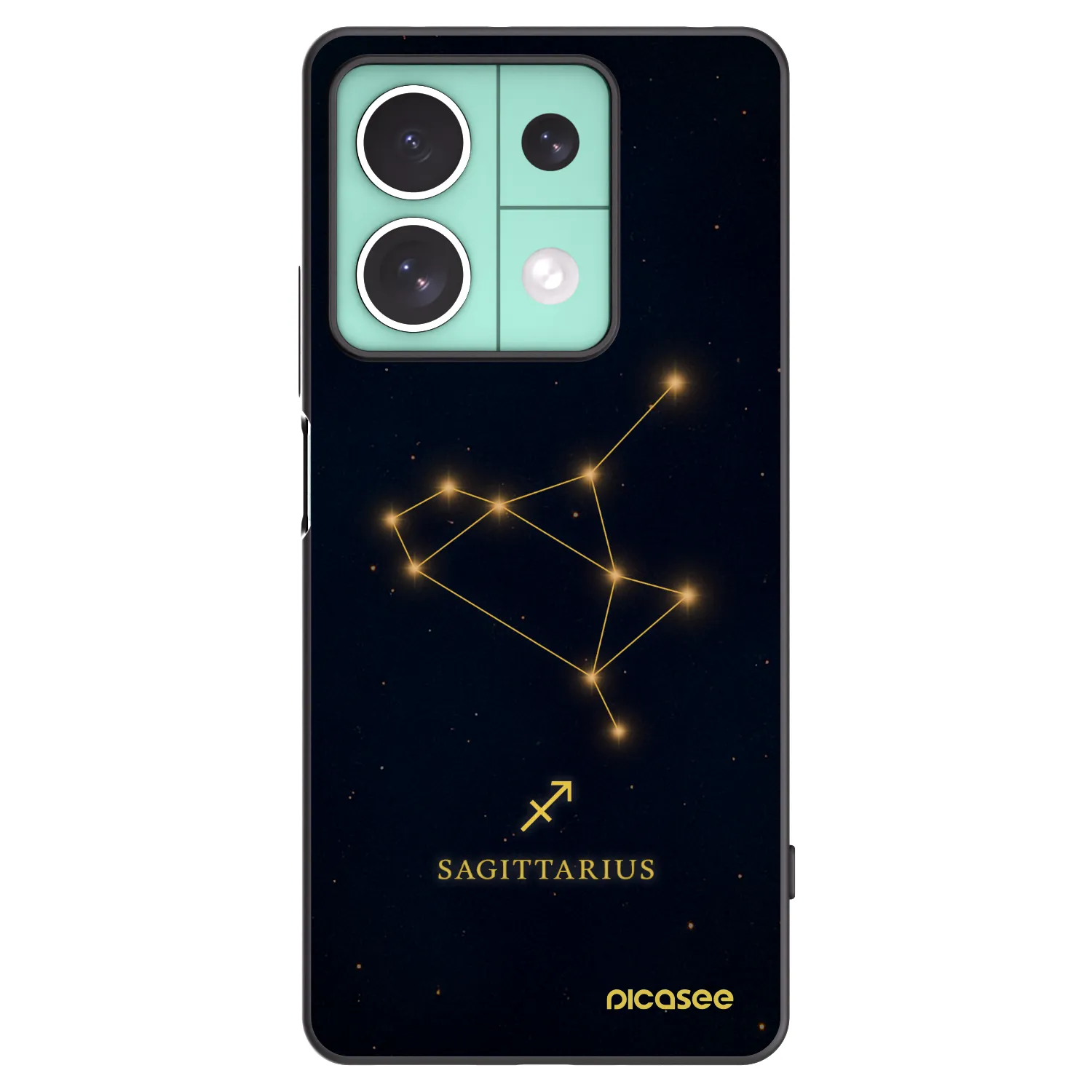 Picasee silikonový černý obal pro Xiaomi Redmi Note 13 5G - SAGITTARIUS