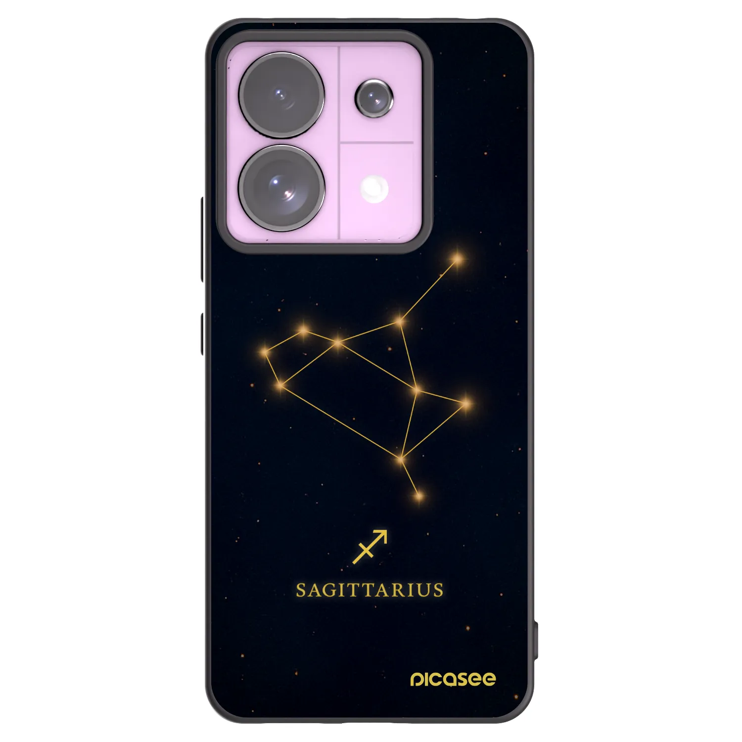 Picasee silikonový černý obal pro Xiaomi Redmi Note 13 Pro 5G - SAGITTARIUS