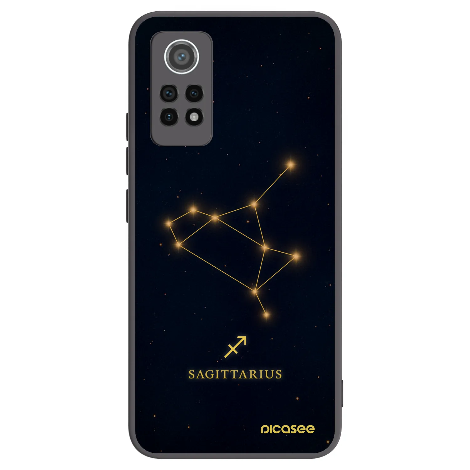Picasee silikonový černý obal pro Xiaomi Redmi Note 12 Pro 4G - SAGITTARIUS