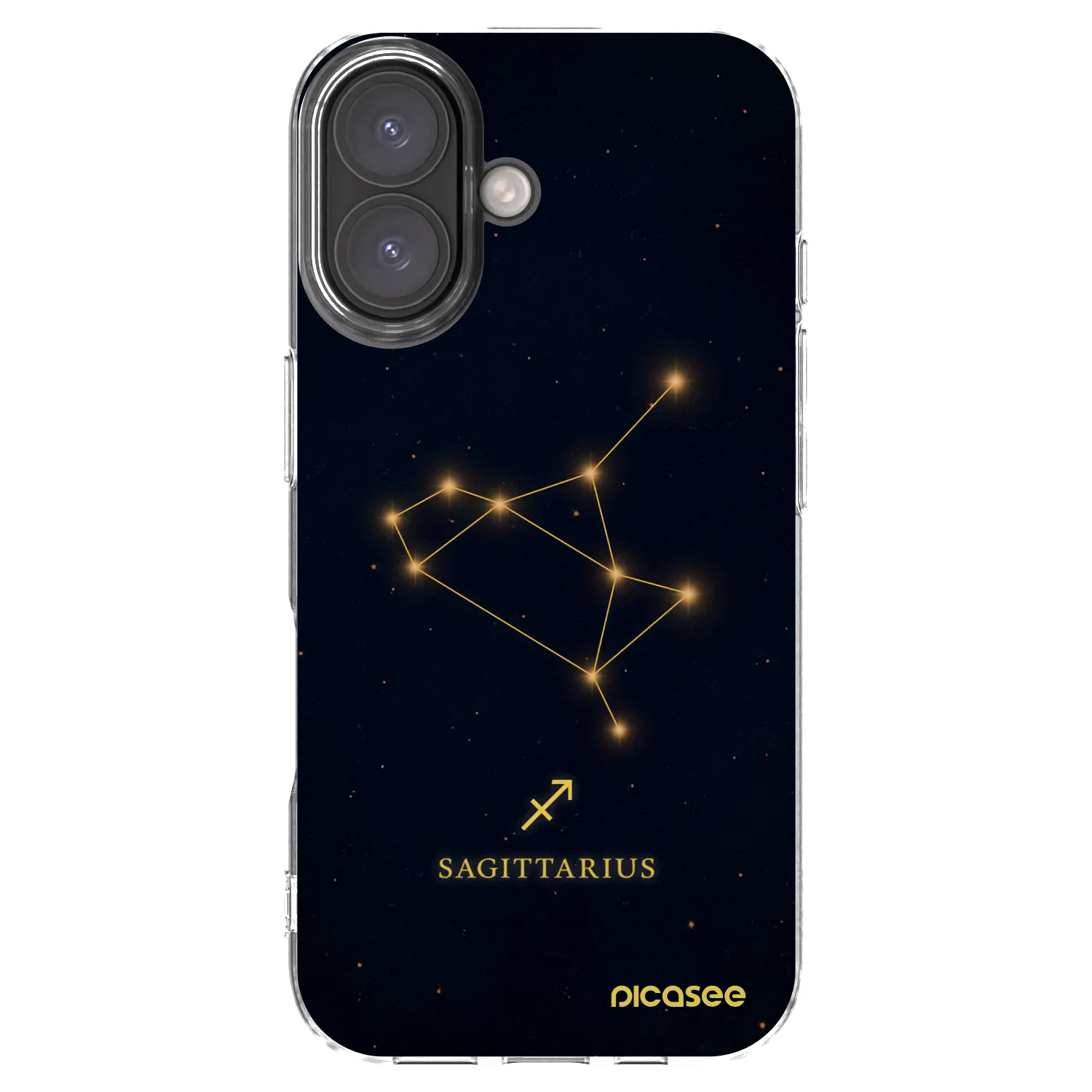 Picasee silikonový průhledný obal pro Apple iPhone 16 - SAGITTARIUS