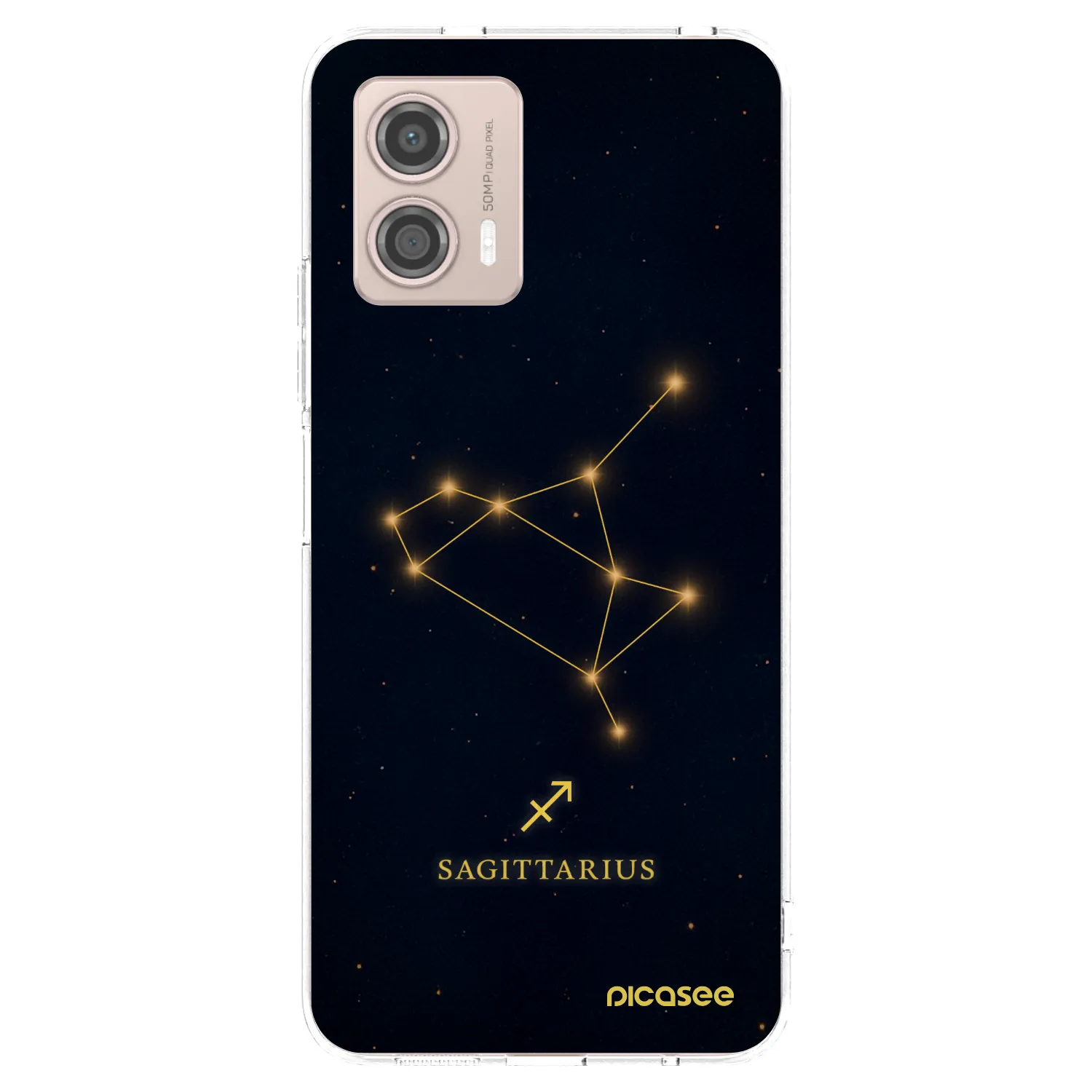 Picasee silikonový průhledný obal pro Motorola Moto G53 5G - SAGITTARIUS
