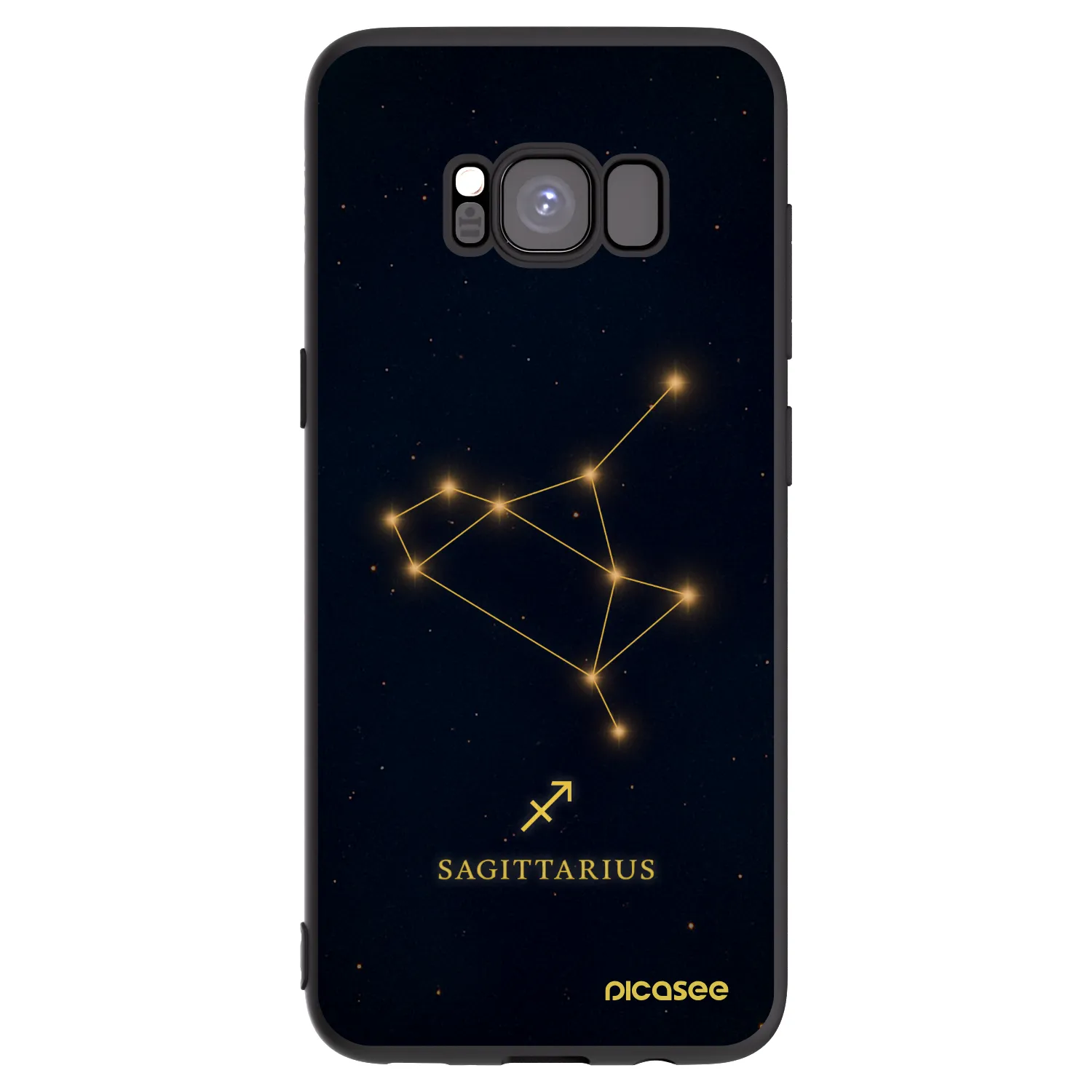 Picasee silikonový černý obal pro Samsung Galaxy S8 G950F - SAGITTARIUS
