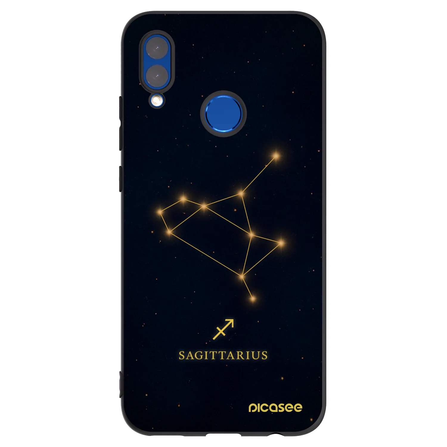 Picasee silikonový černý obal pro Honor 10 Lite - SAGITTARIUS