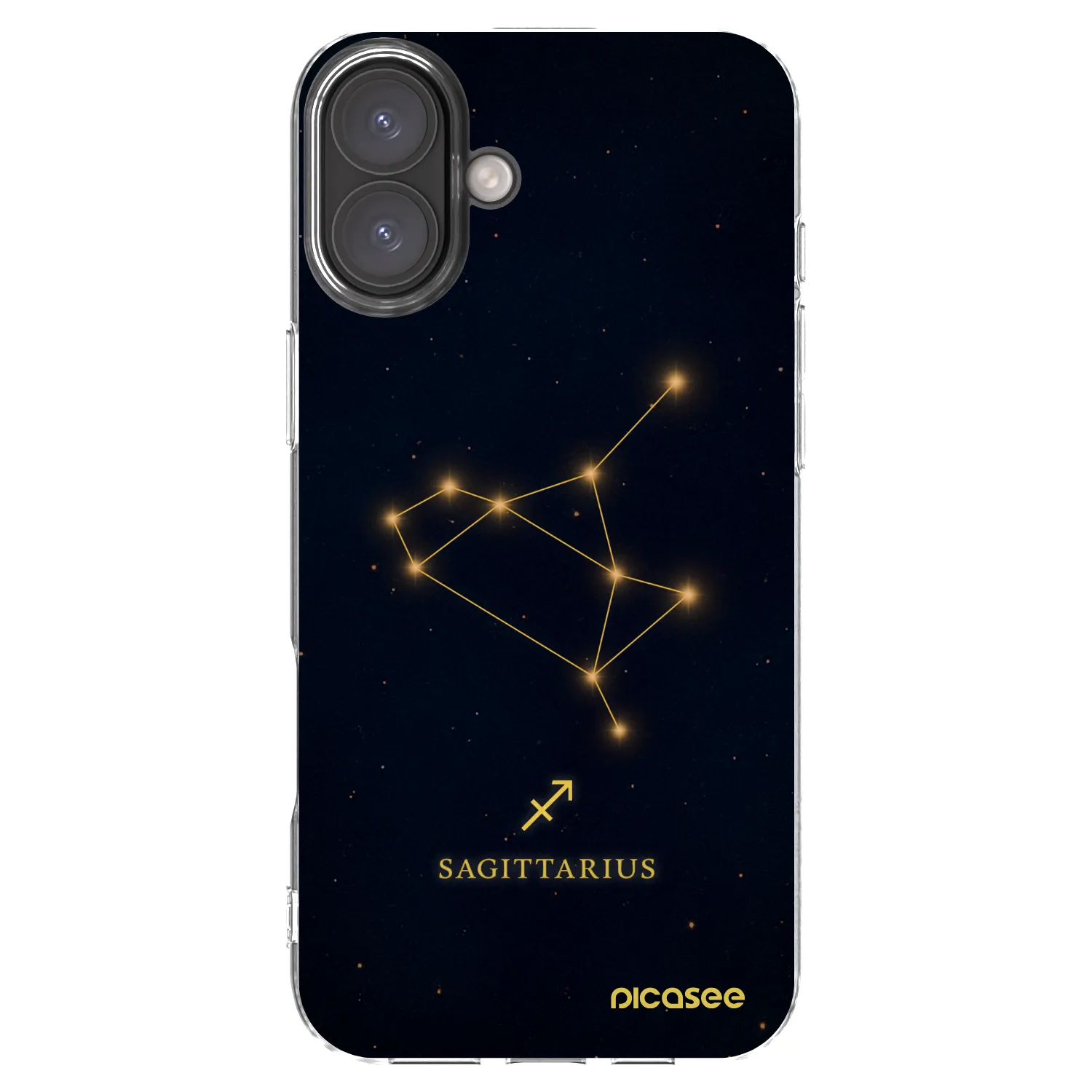 Picasee silikonový průhledný obal pro Apple iPhone 16 Plus - SAGITTARIUS