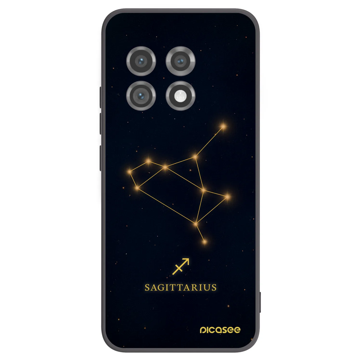 Picasee silikonový černý obal pro OnePlus 11 5G - SAGITTARIUS