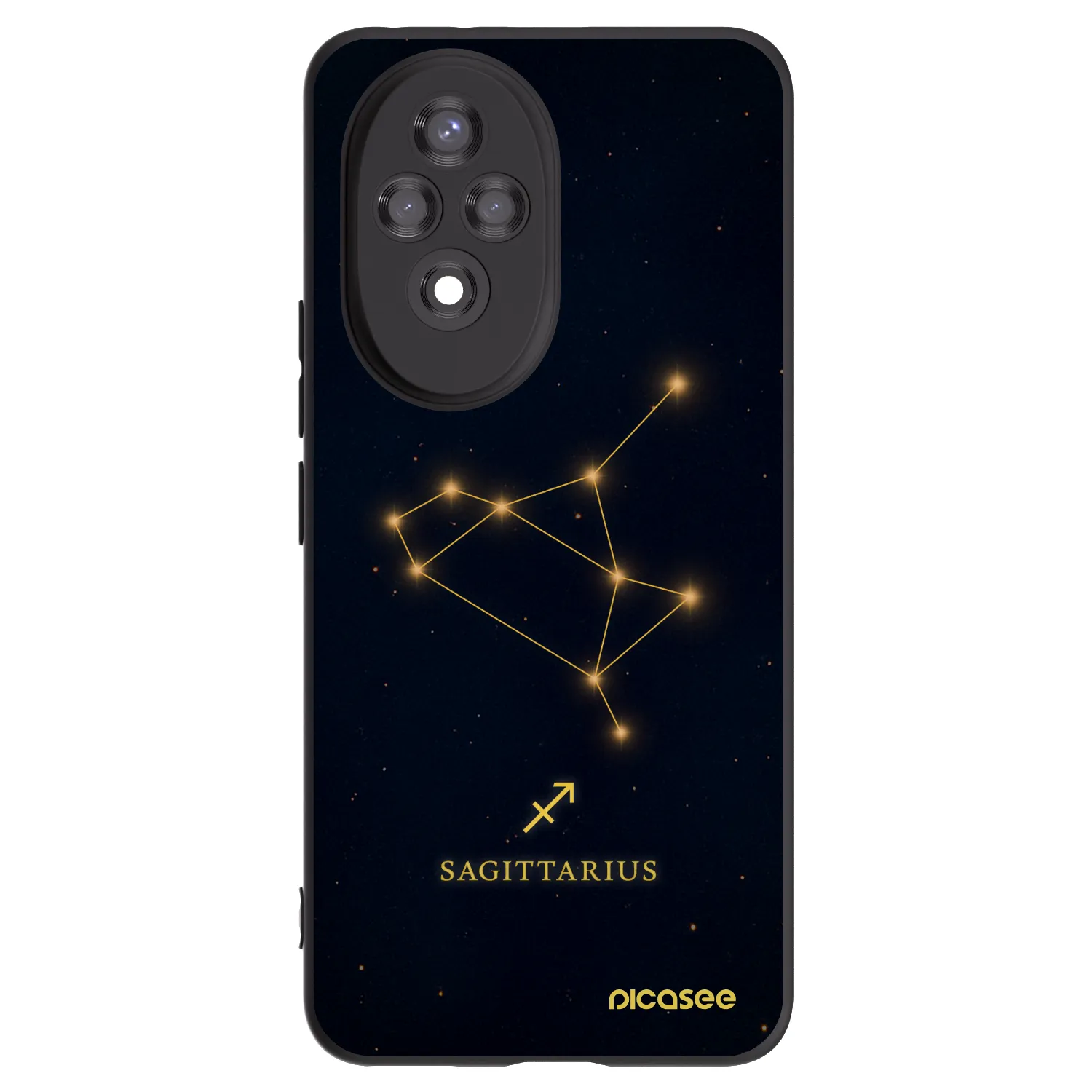 Picasee silikonový černý obal pro Honor 200 Pro 5G - SAGITTARIUS
