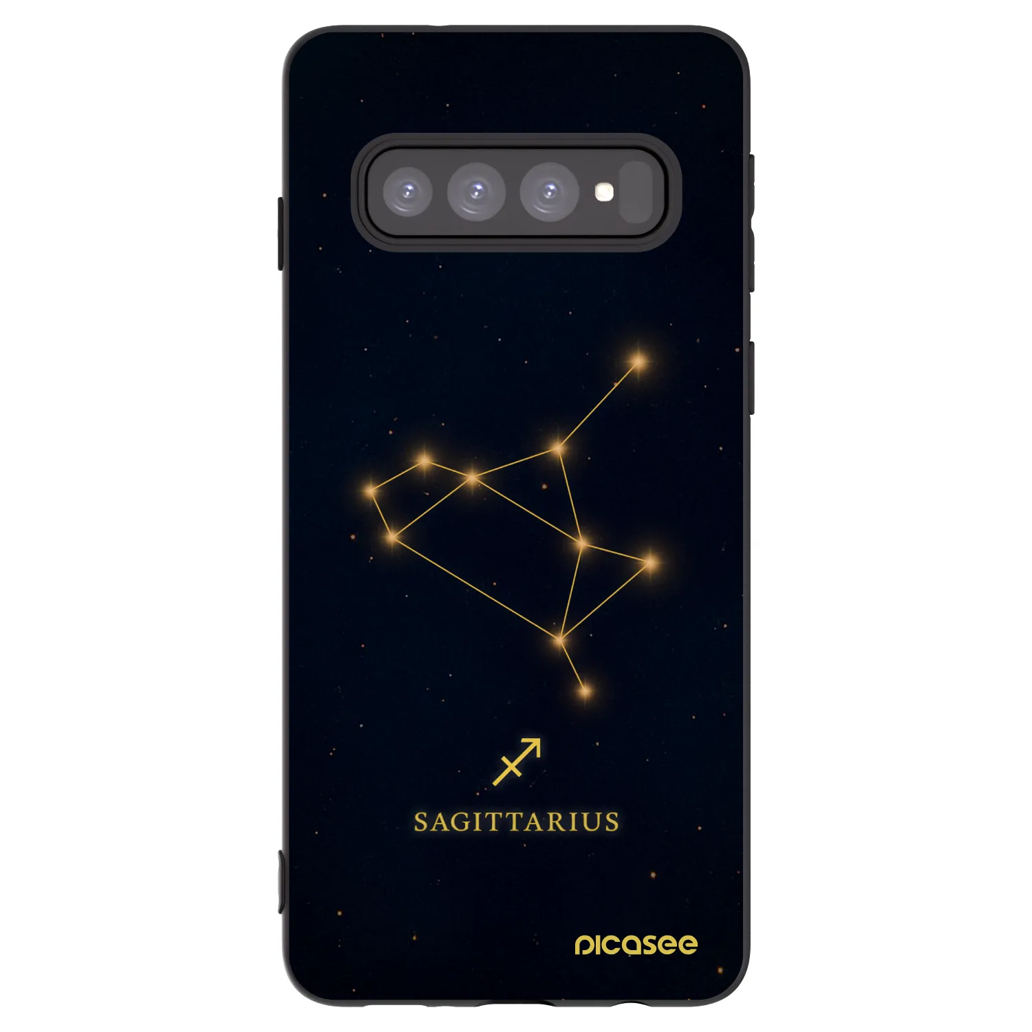 Picasee silikonový černý obal pro Samsung Galaxy S10 G973 - SAGITTARIUS