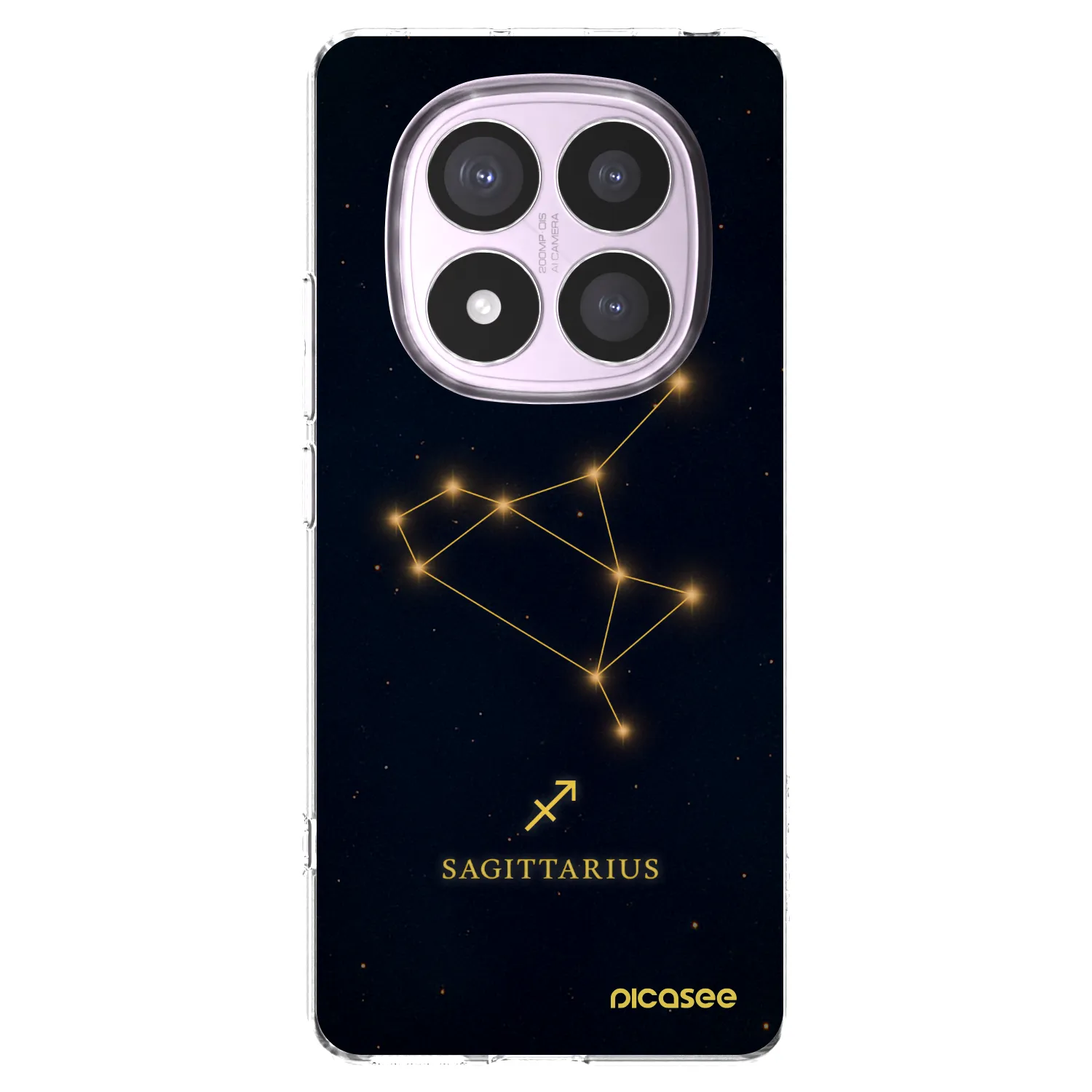 Picasee silikonový průhledný obal pro Xiaomi Redmi Note 14 Pro 5G - SAGITTARIUS