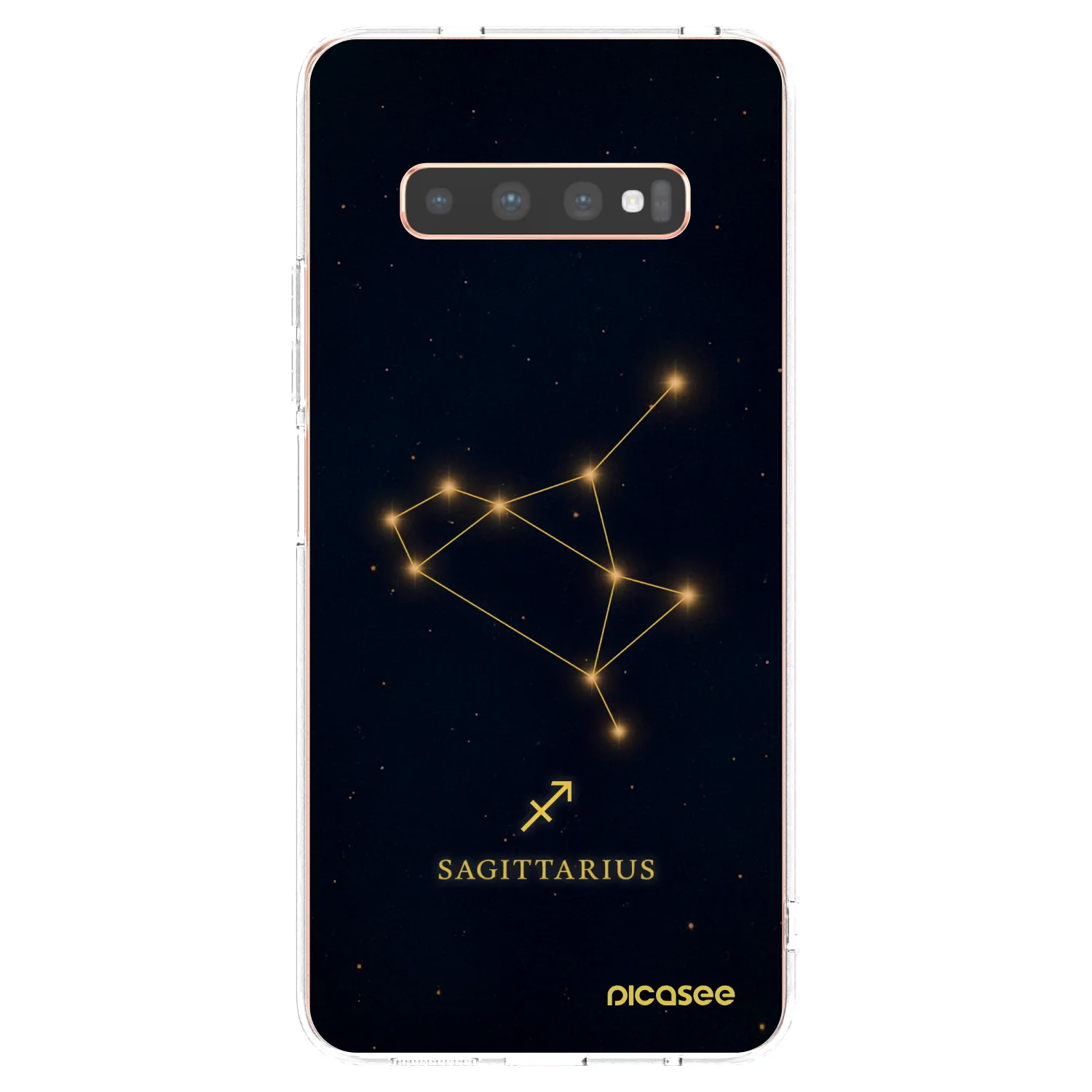 Picasee silikonový průhledný obal pro Samsung Galaxy S10 Plus G975 - SAGITTARIUS