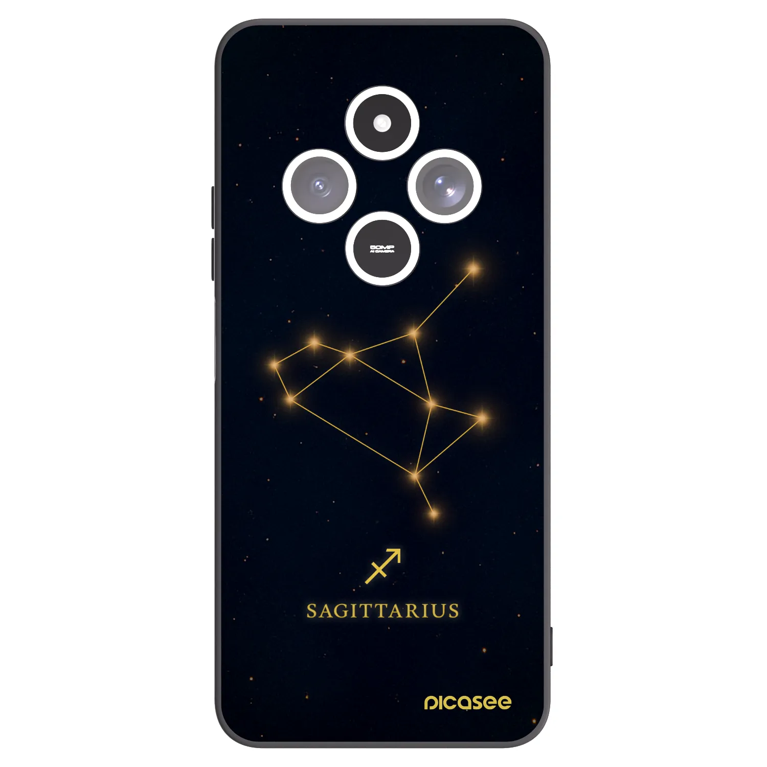 Picasee silikonový černý obal pro Xiaomi Redmi 14C - SAGITTARIUS