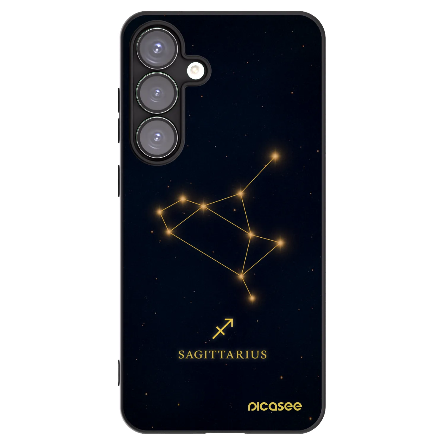 Picasee silikonový černý obal pro Samsung Galaxy S25+ 5G - SAGITTARIUS