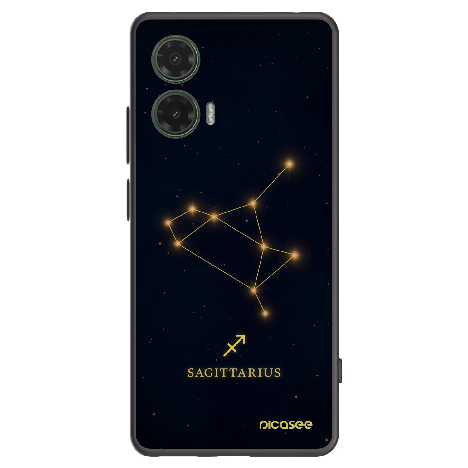 Picasee silikonový černý obal pro Motorola Moto G35 5G - SAGITTARIUS