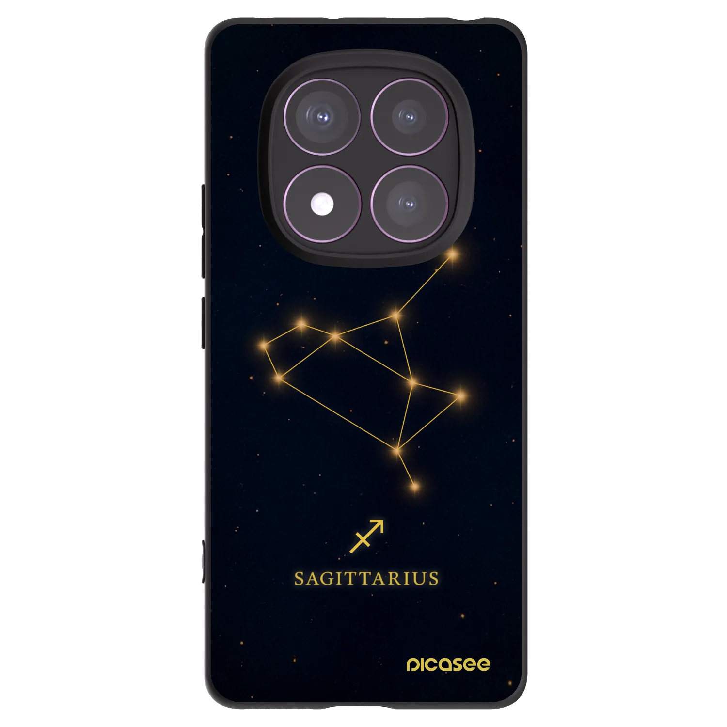 Picasee silikonový černý obal pro Xiaomi Redmi Note 14 Pro 4G - SAGITTARIUS