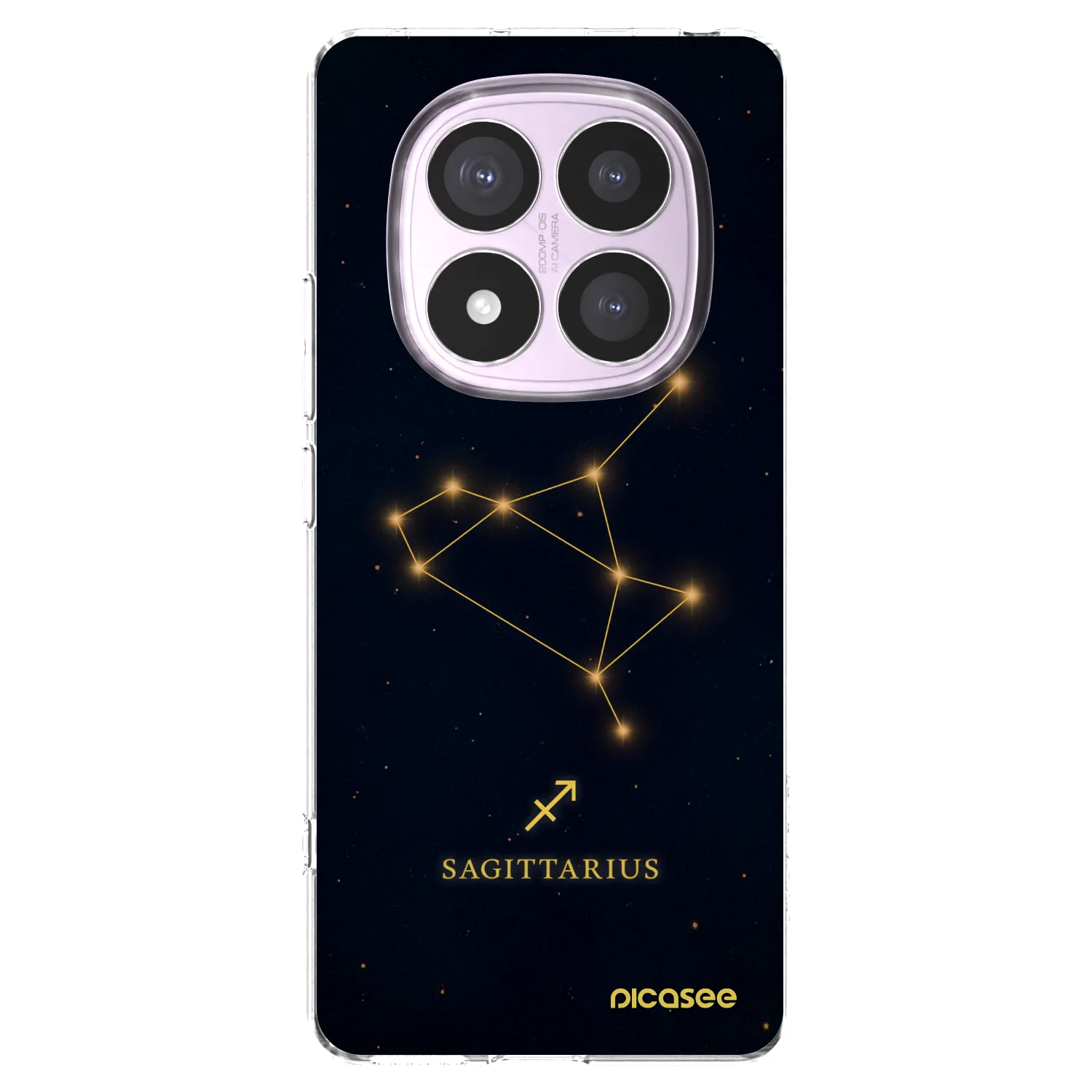 Picasee silikonový průhledný obal pro Xiaomi Redmi Note 14 Pro 4G - SAGITTARIUS