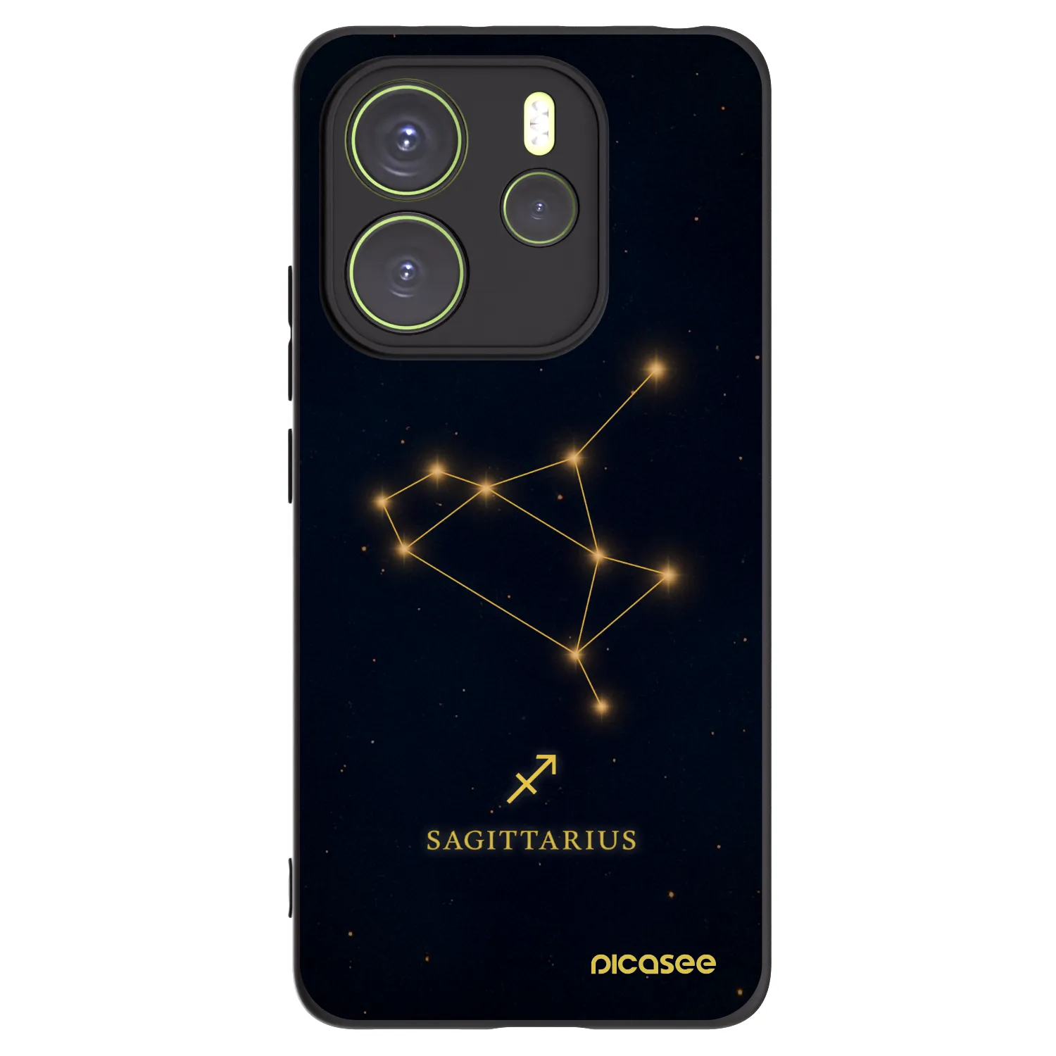 Picasee silikonový černý obal pro Xiaomi Redmi Note 14 4G - SAGITTARIUS