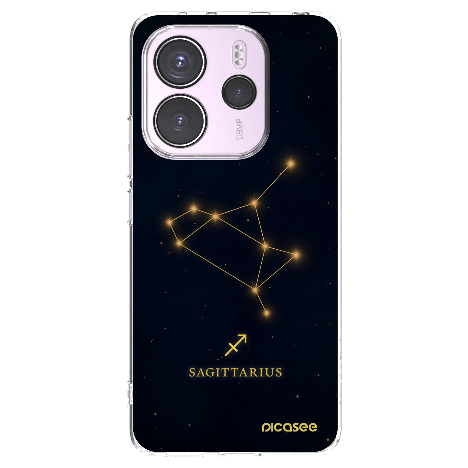 Picasee silikonový průhledný obal pro Xiaomi Redmi Note 14 4G - SAGITTARIUS
