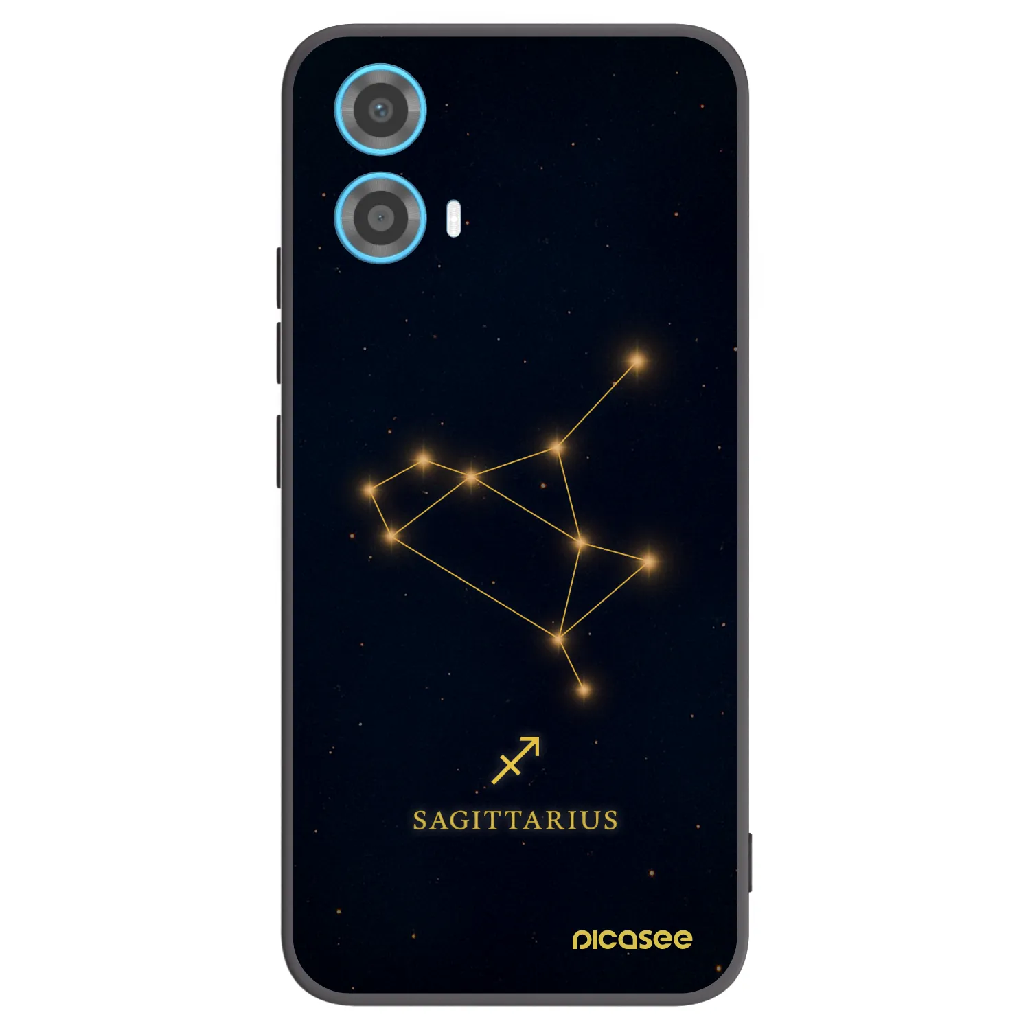 Picasee silikonový černý obal pro Motorola Moto G34 5G - SAGITTARIUS