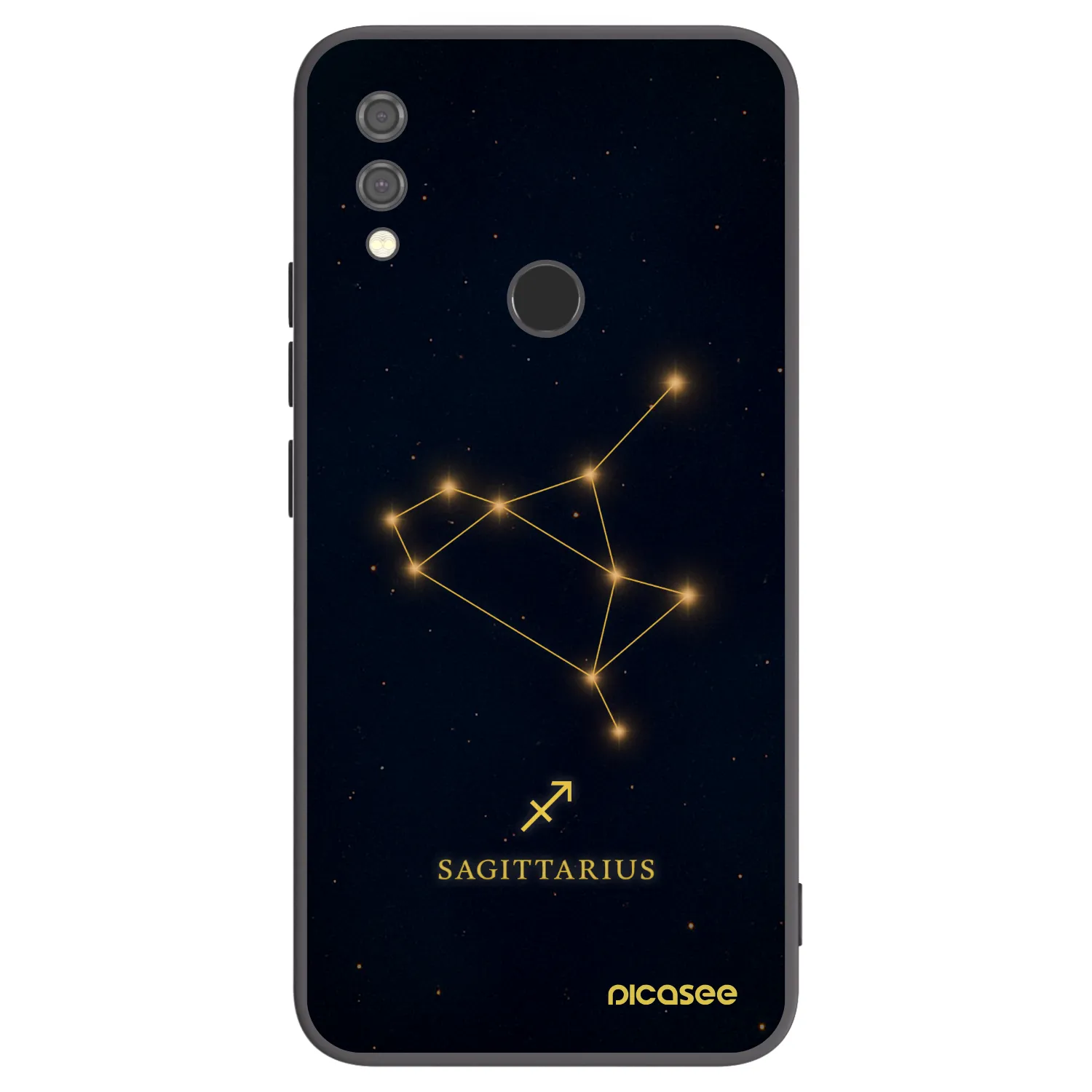 Picasee silikonový černý obal pro Xiaomi Redmi Note 7 - SAGITTARIUS