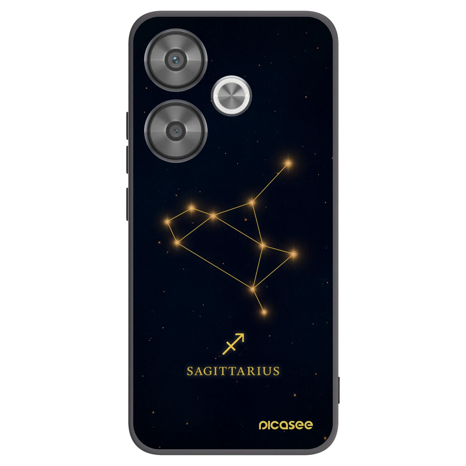 Picasee silikonový černý obal pro Xiaomi Poco F6 - SAGITTARIUS
