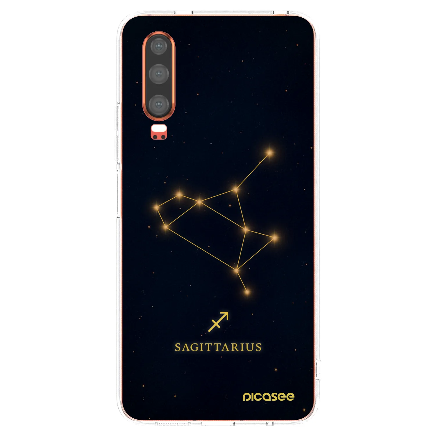Picasee silikonový průhledný obal pro Huawei P30 - SAGITTARIUS