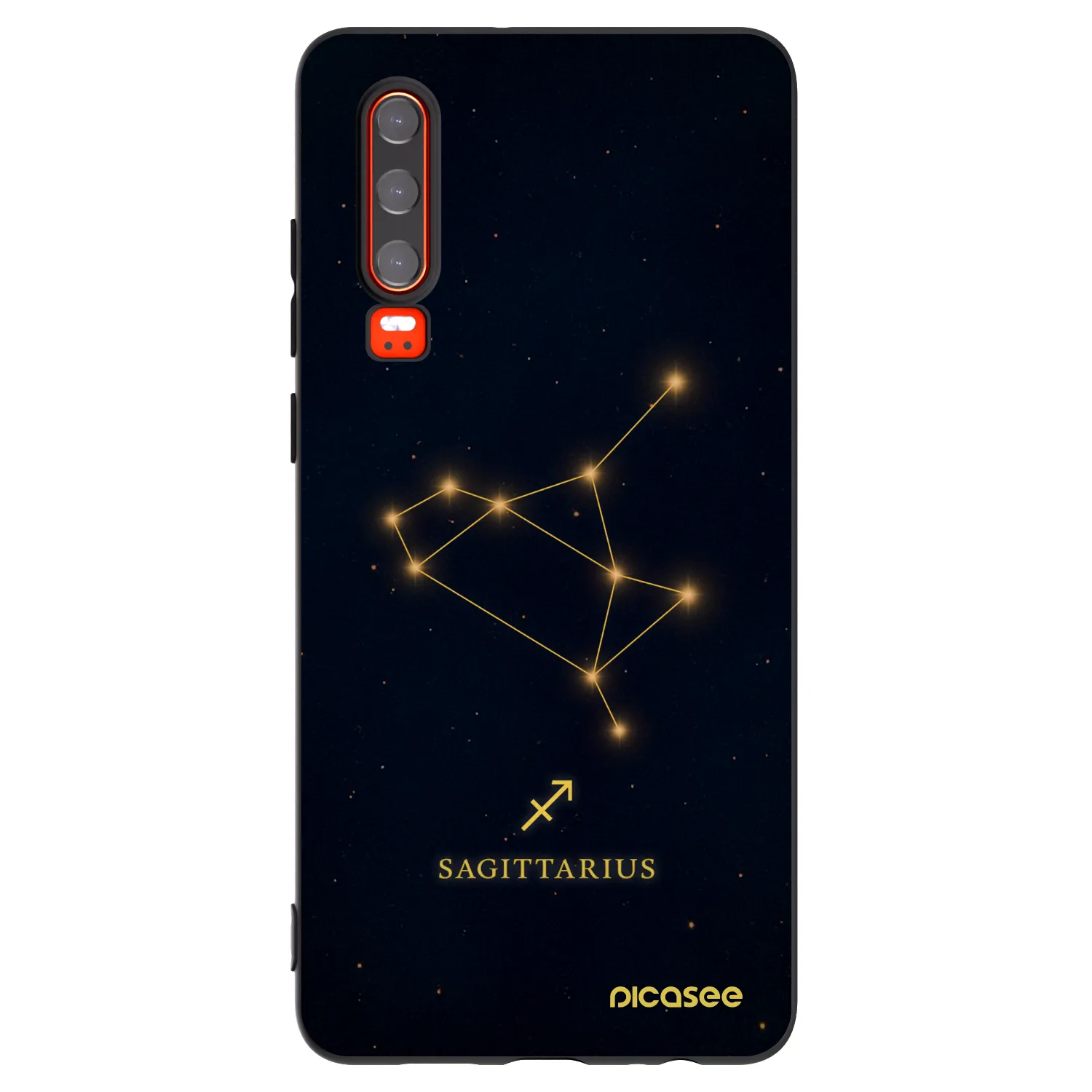 Picasee silikonový černý obal pro Huawei P30 - SAGITTARIUS