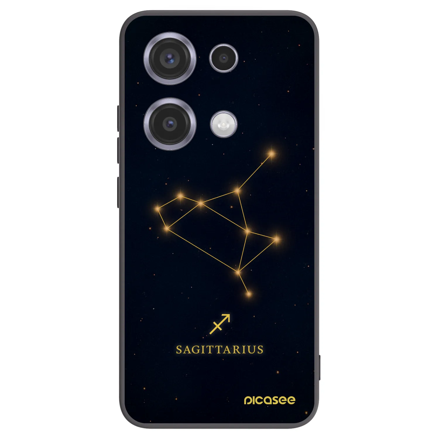 Picasee silikonový černý obal pro Xiaomi Redmi Note 14S - SAGITTARIUS
