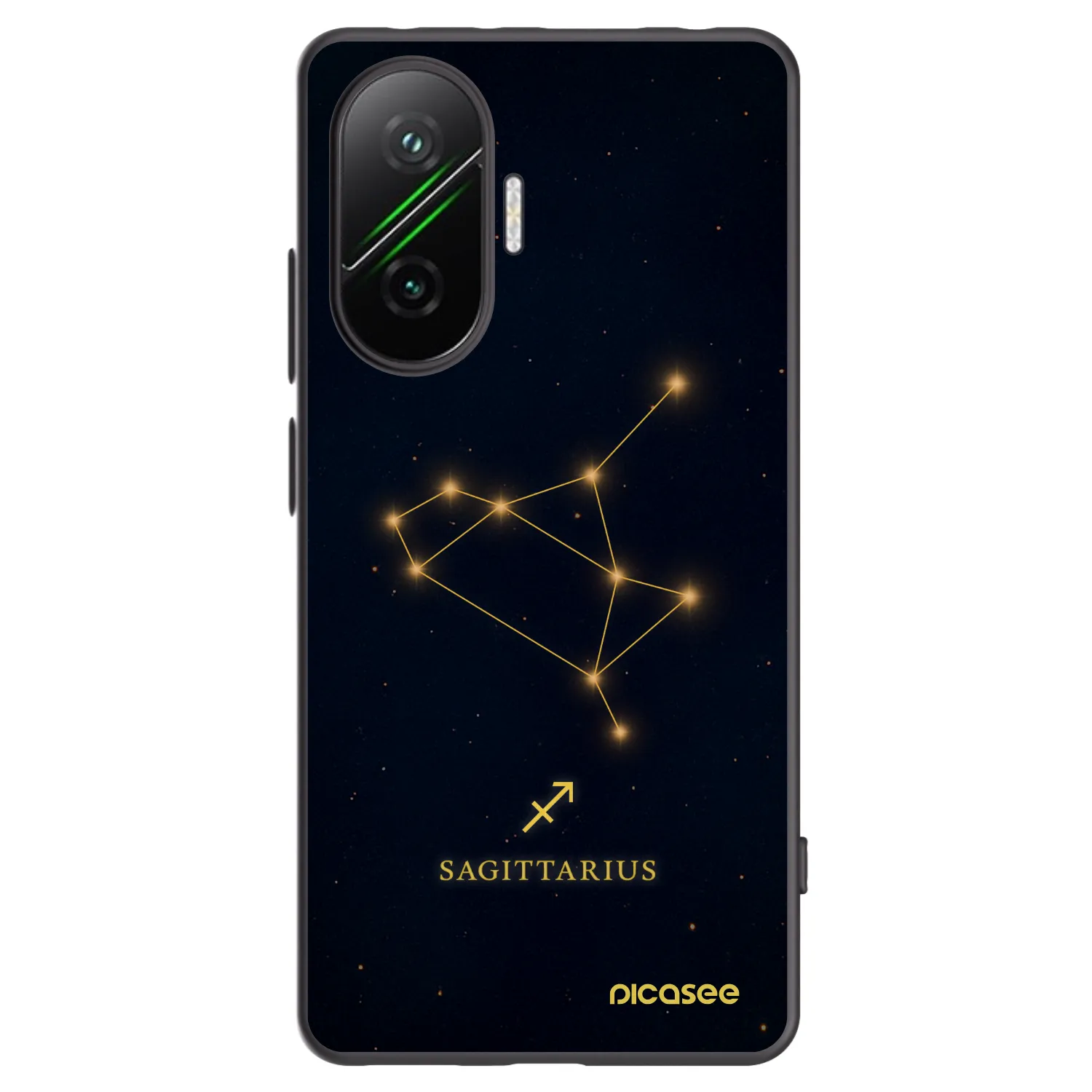 Picasee silikonový černý obal pro Xiaomi Poco F7 5G - SAGITTARIUS