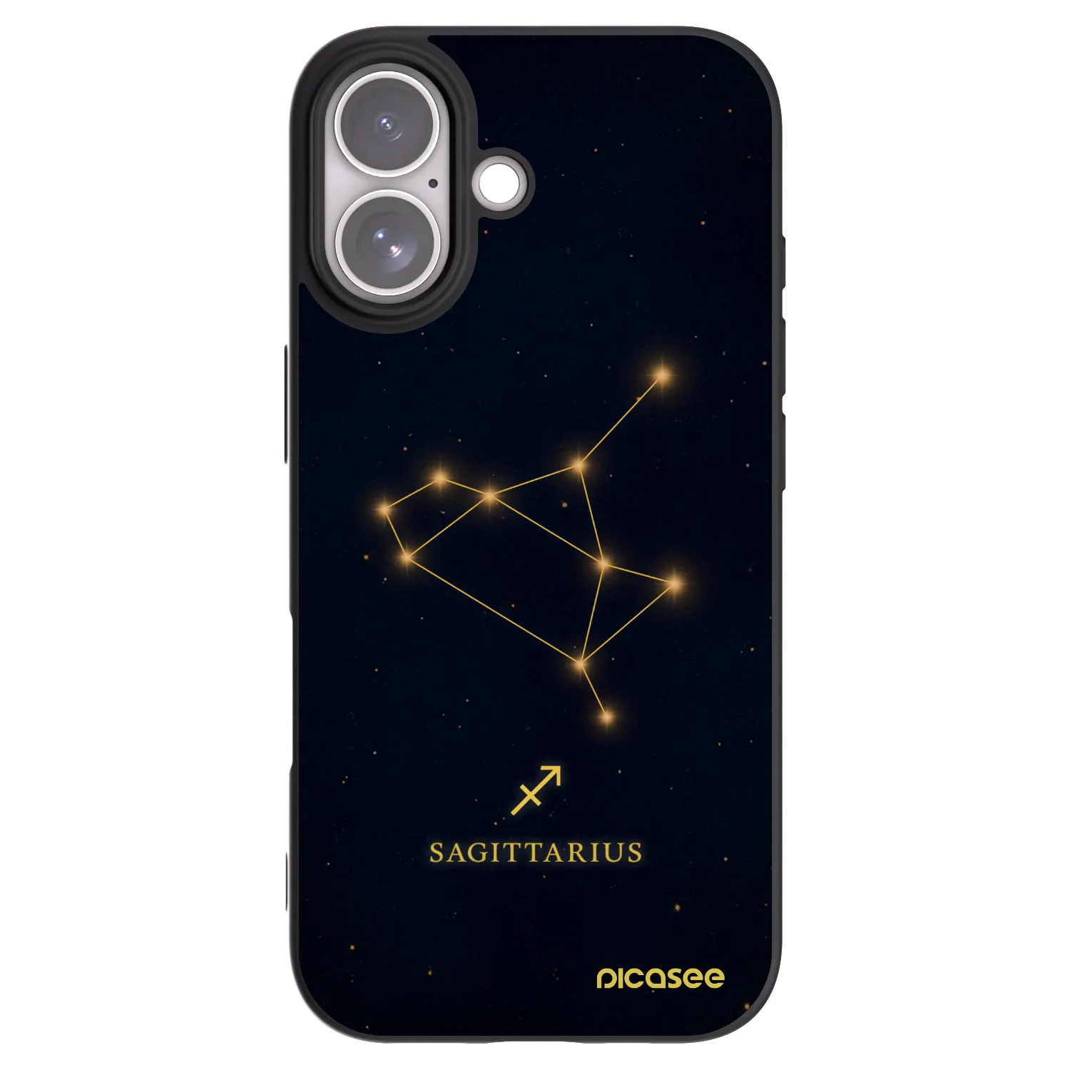 Picasee silikonový černý obal pro Apple iPhone 17 - SAGITTARIUS