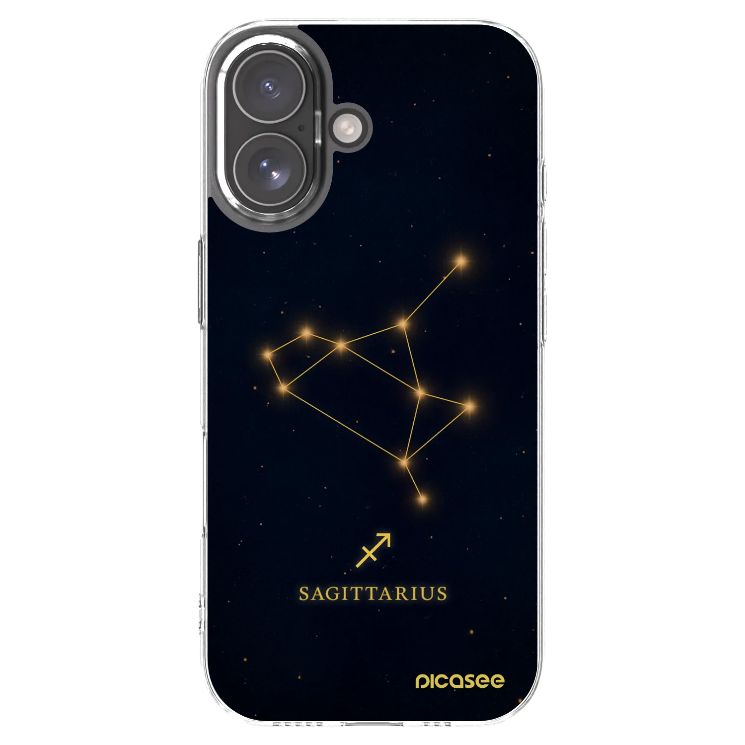 Picasee silikonový průhledný obal pro Apple iPhone 17 - SAGITTARIUS