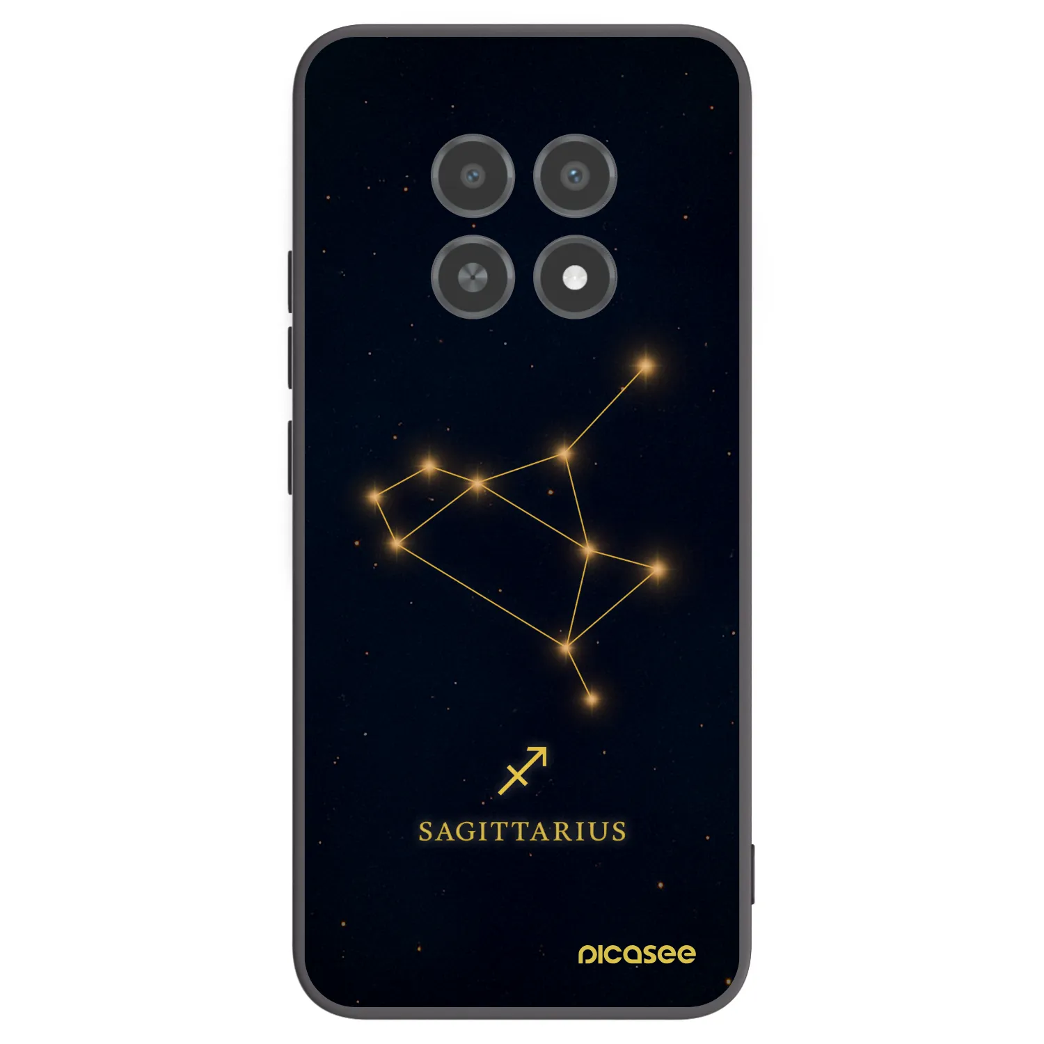 Picasee silikonový černý obal pro Realme 12X - SAGITTARIUS