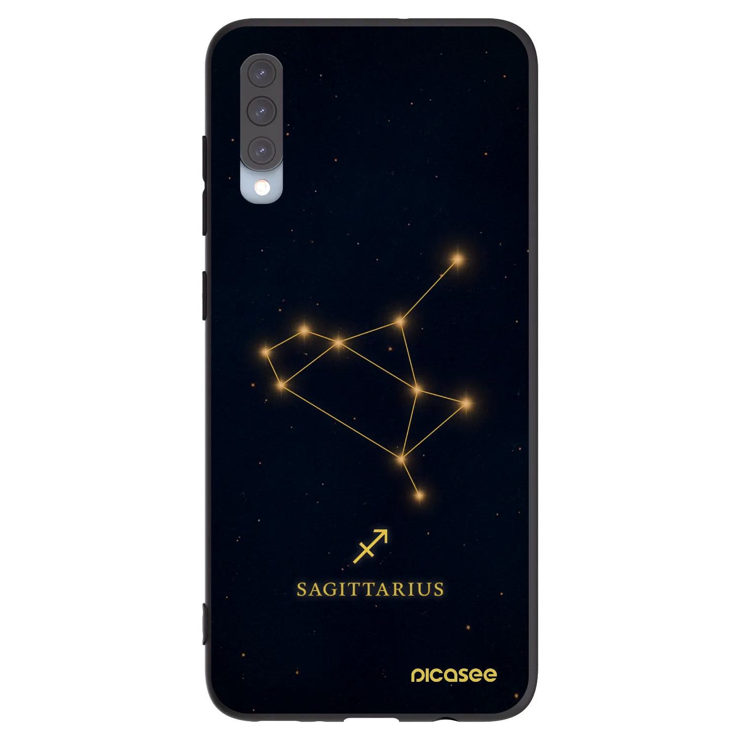 Picasee silikonový černý obal pro Samsung Galaxy A70 A705F - SAGITTARIUS