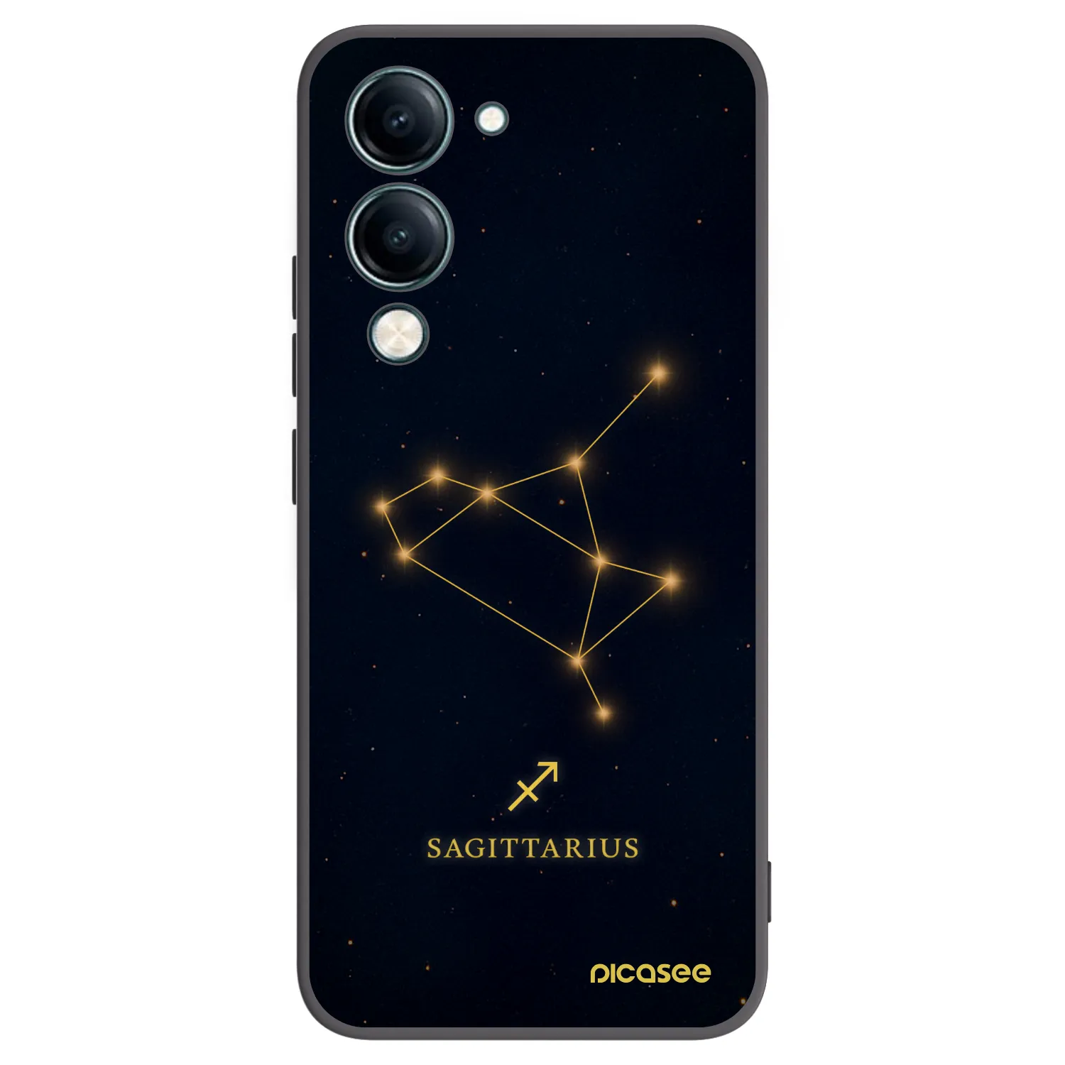 Picasee silikonový černý obal pro Vivo Y29s 5G - SAGITTARIUS