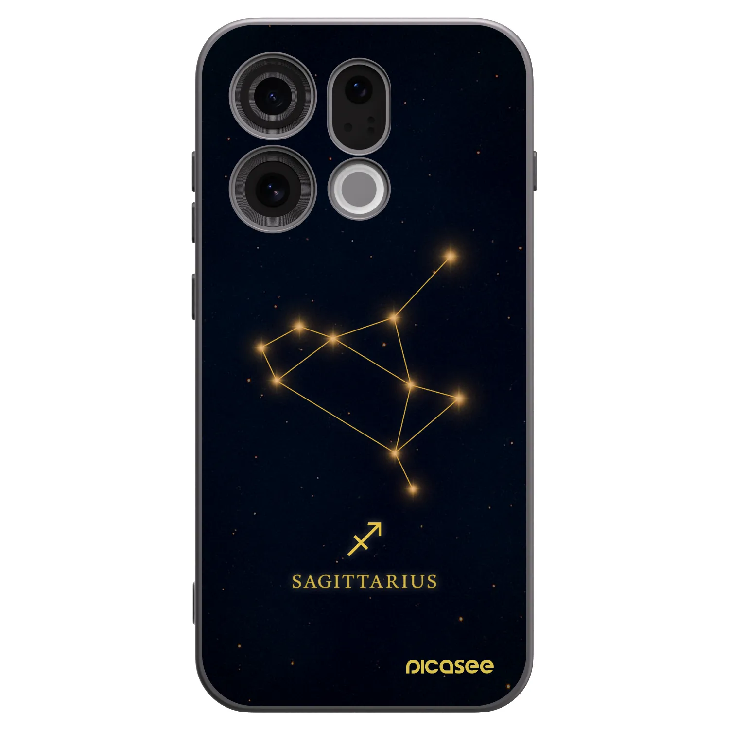 Picasee silikonový černý obal pro OPPO Find X9 - SAGITTARIUS