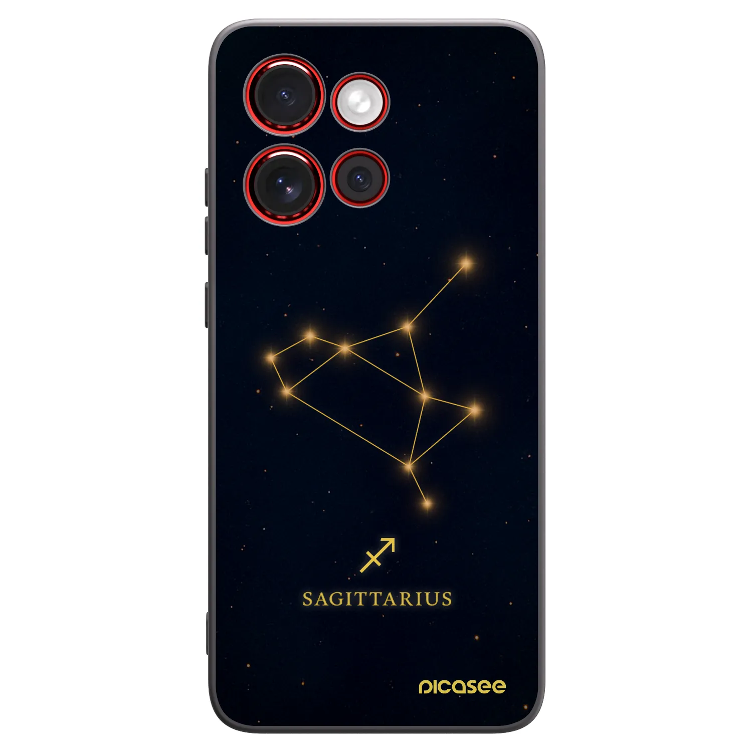 Picasee silikonový černý obal pro Motorola Edge 60 Neo 5G - SAGITTARIUS