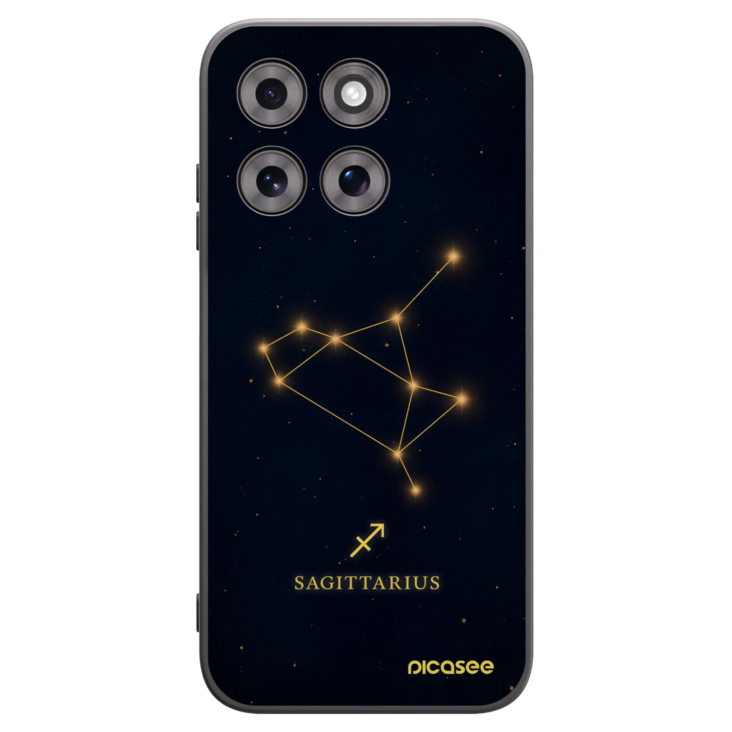 Picasee silikonový černý obal pro Motorola Moto G77 - SAGITTARIUS