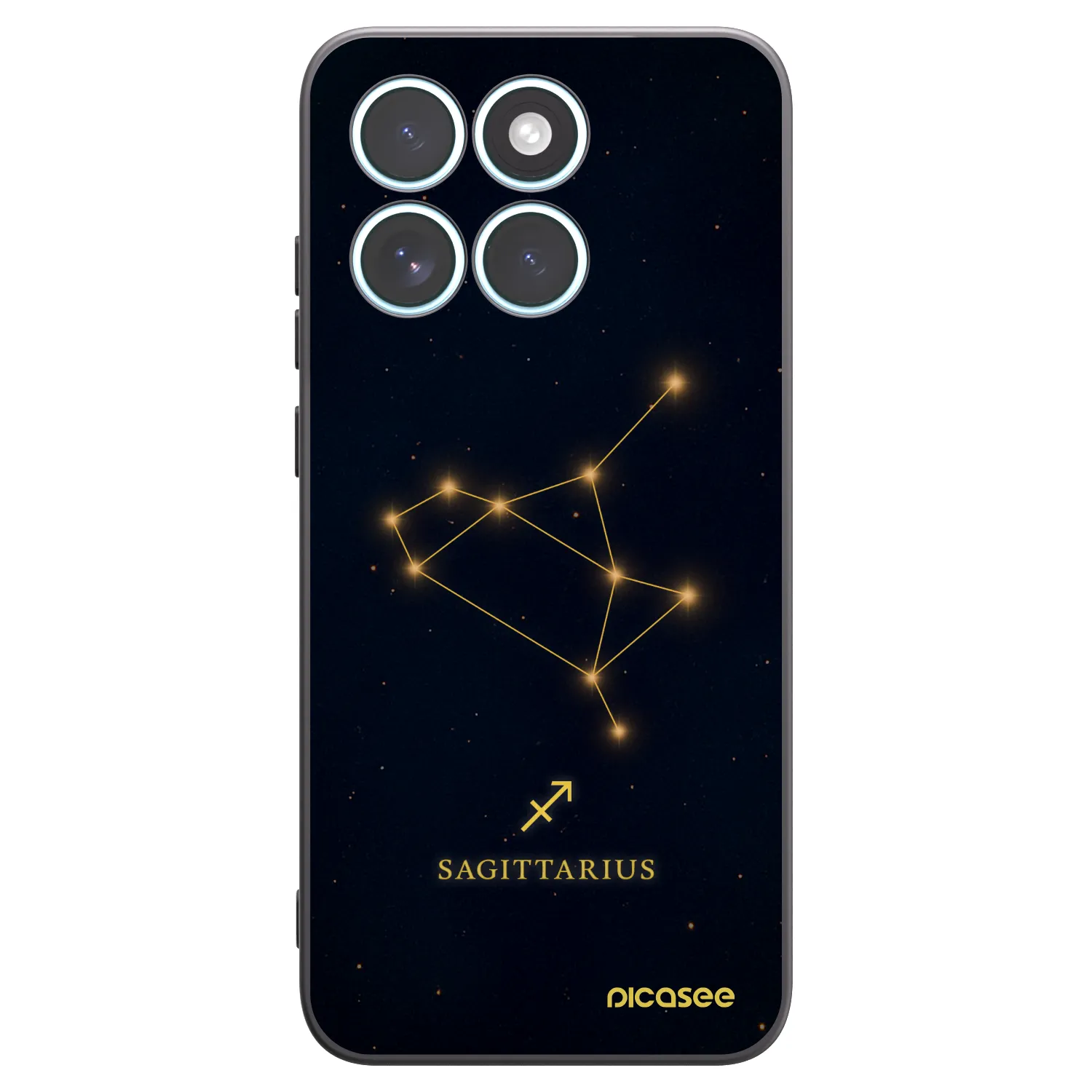 Picasee silikonový černý obal pro Motorola Edge 70 Fusion - SAGITTARIUS