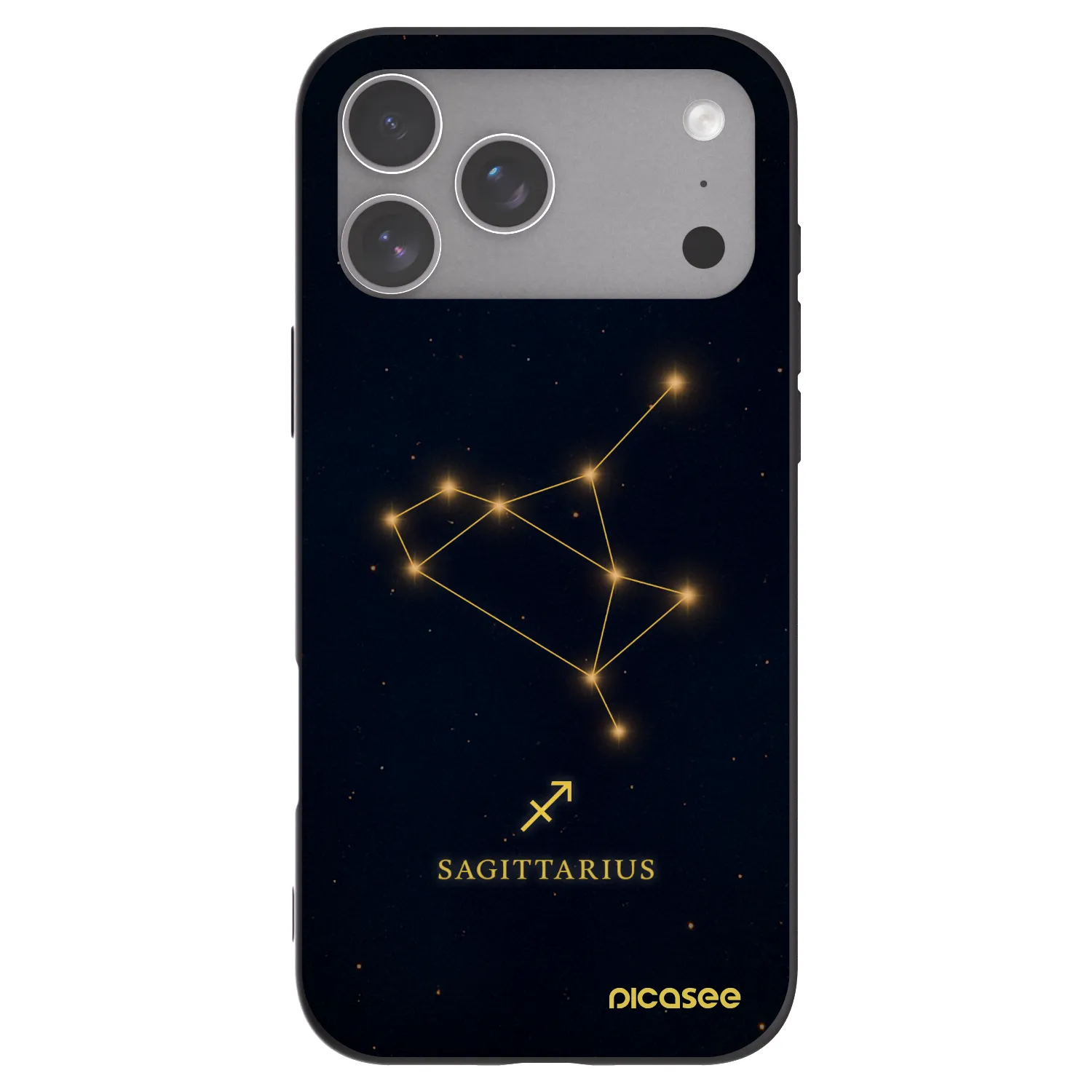 Picasee silikonový černý obal pro Apple iPhone 18 Pro Max - SAGITTARIUS