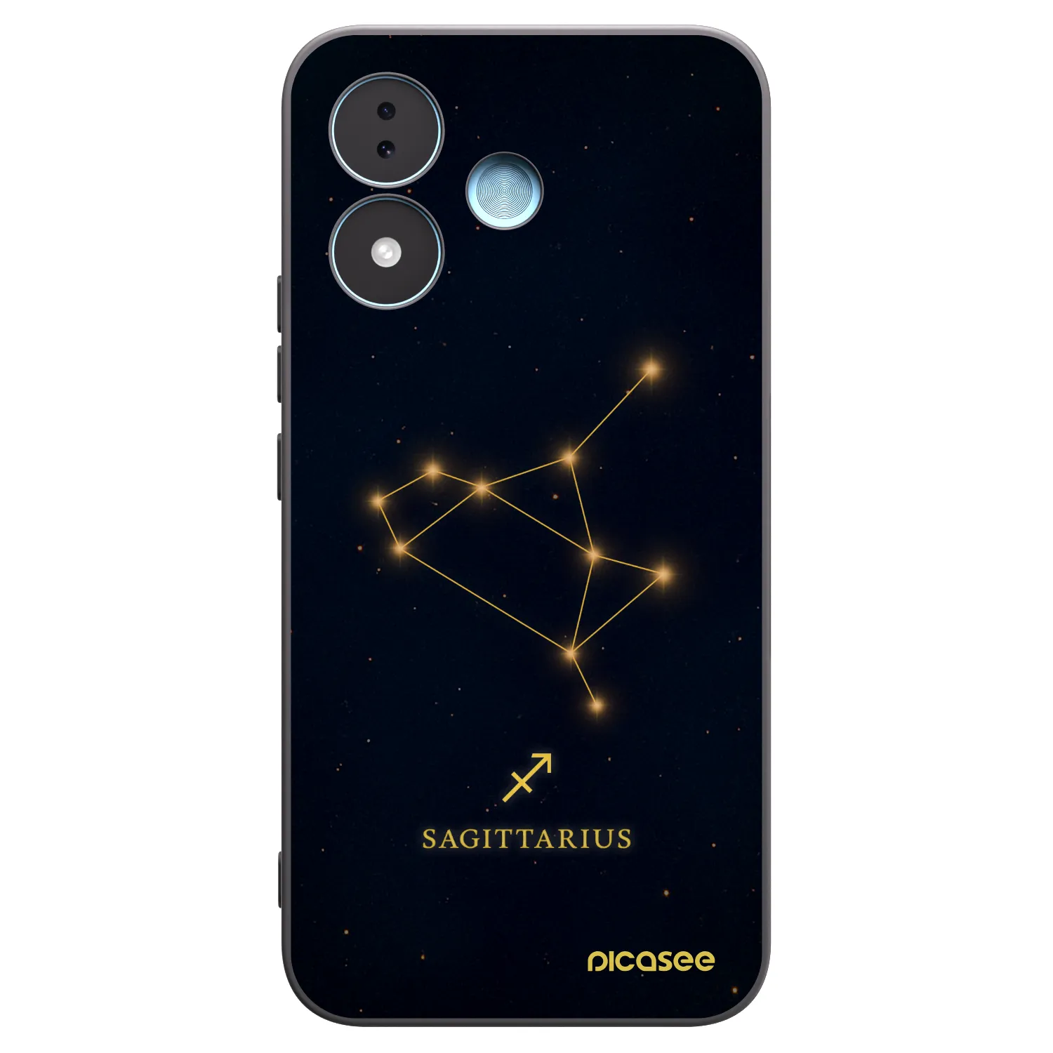 Picasee silikonový černý obal pro Xiaomi Redmi Note 17 5G - SAGITTARIUS