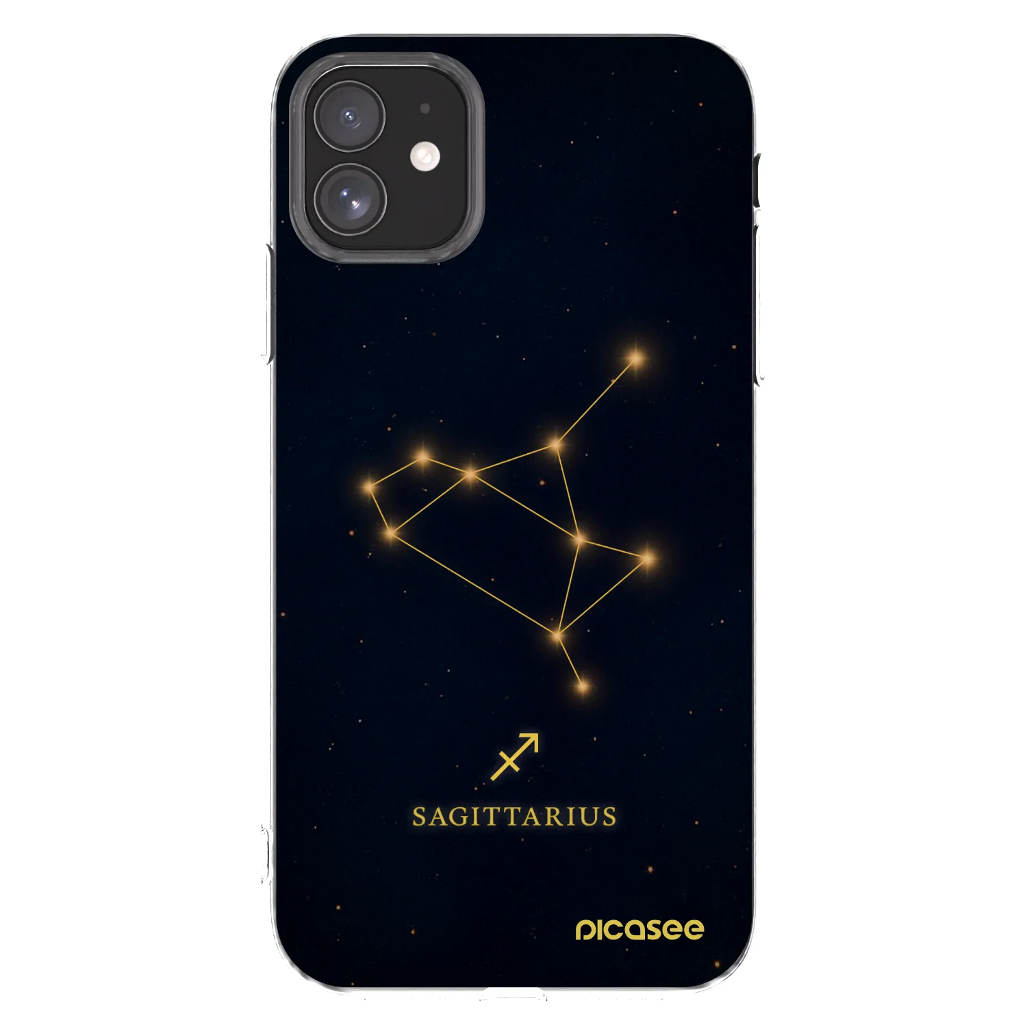 Picasee silikonový průhledný obal pro Apple iPhone 11 - SAGITTARIUS