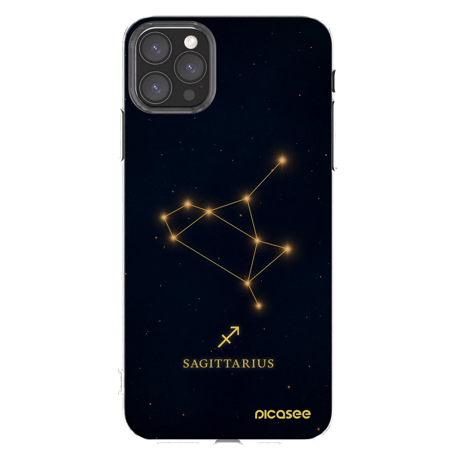Picasee silikonový průhledný obal pro Apple iPhone 11 Pro Max - SAGITTARIUS